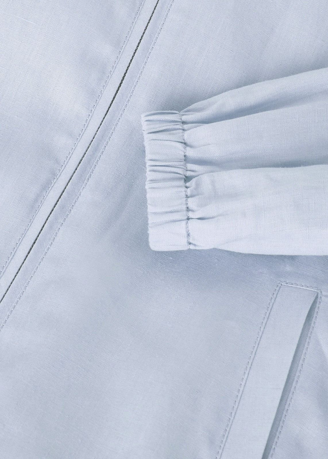 Loro Piana o1srvl11e0526 FAN6636 Elvis Jacket in Light Blue Size L / US 10 / IT 46 - 3 Thumbnail