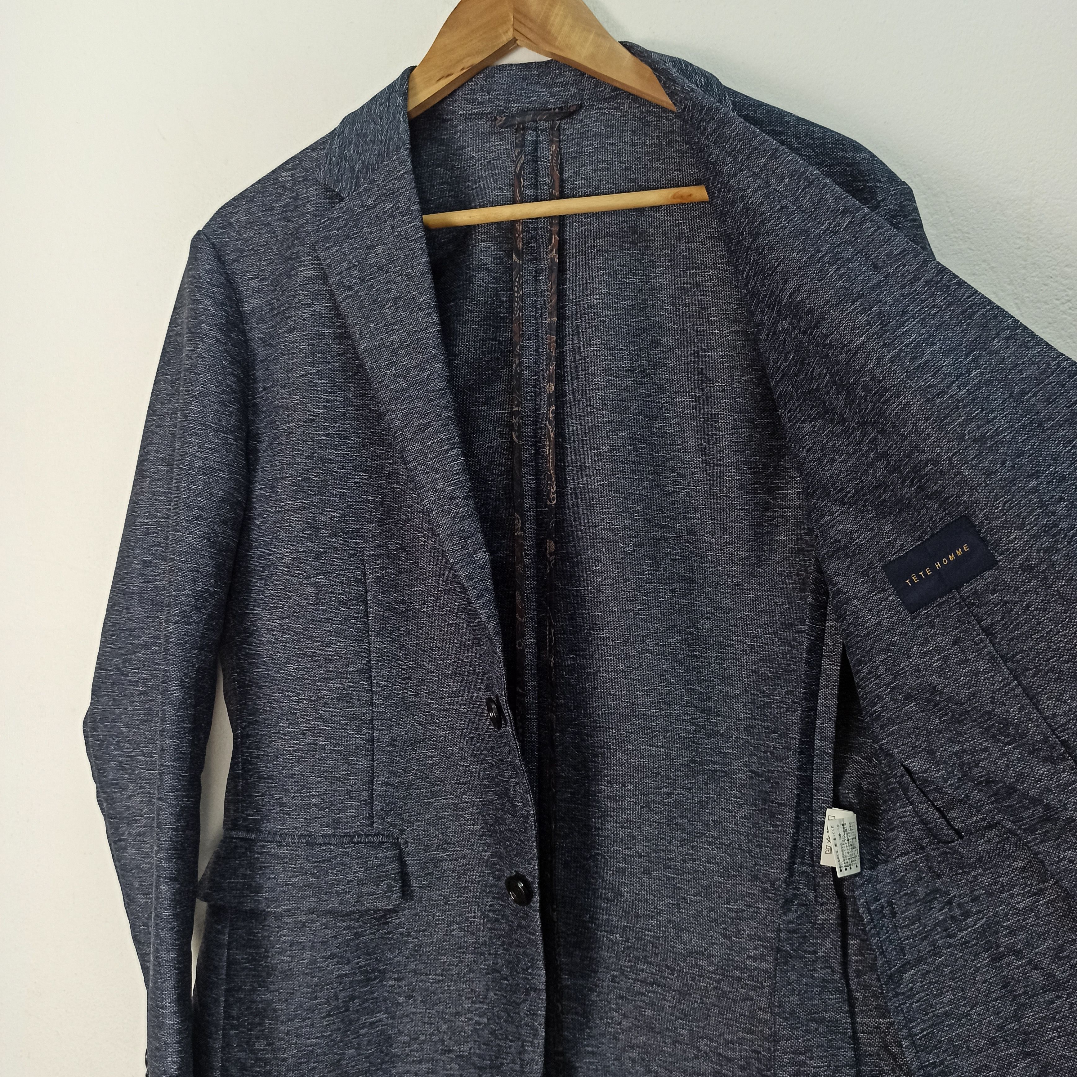 Issey Miyake Rare TETE HOMME Blazer Coat /Issey Miyake/ Size 42L - 6 Thumbnail