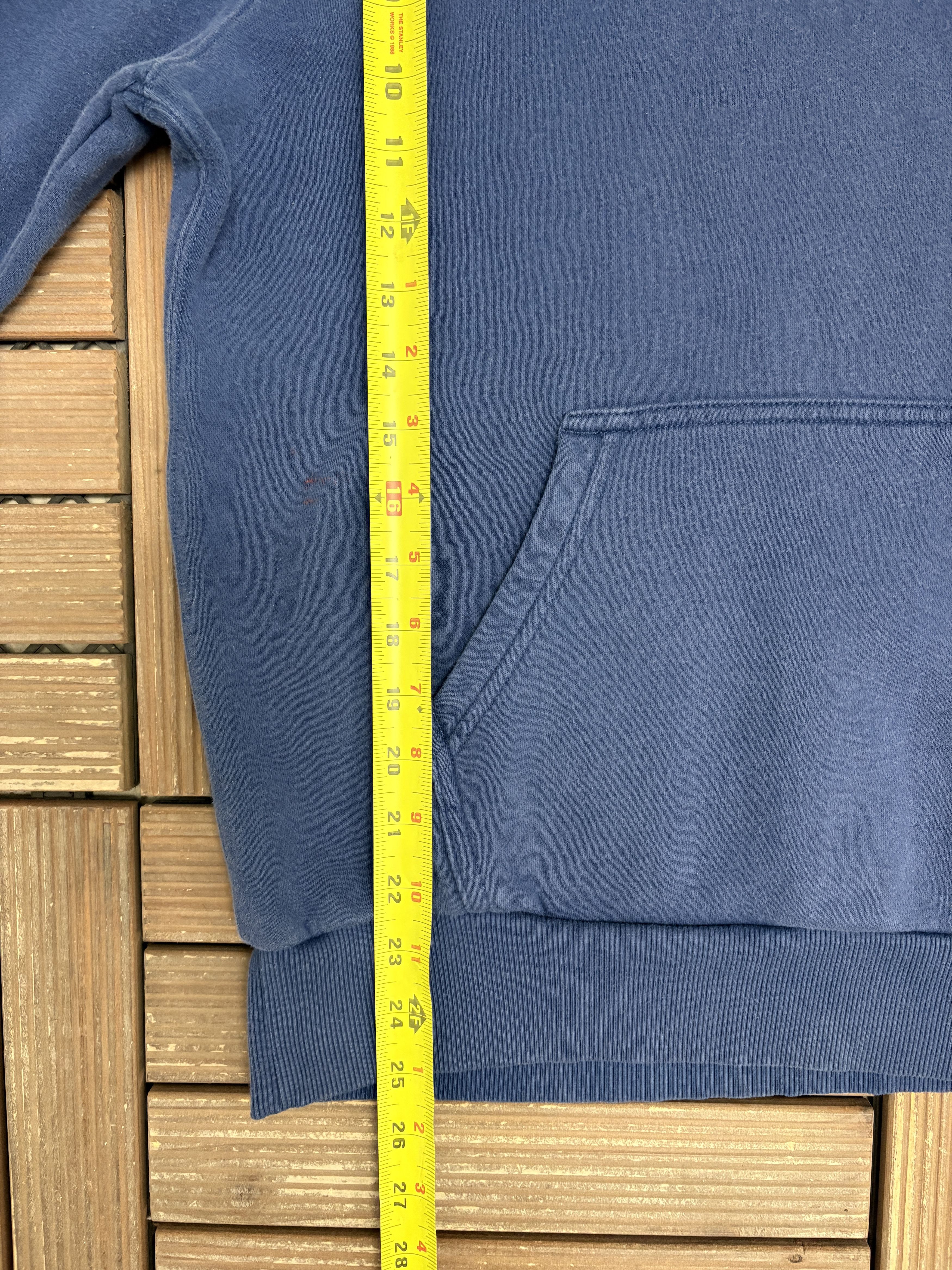 Hurley Hurley Embroidered Vintage Blue Hoodie Sweater Size US M / EU 48-50 / 2 - 8 Thumbnail