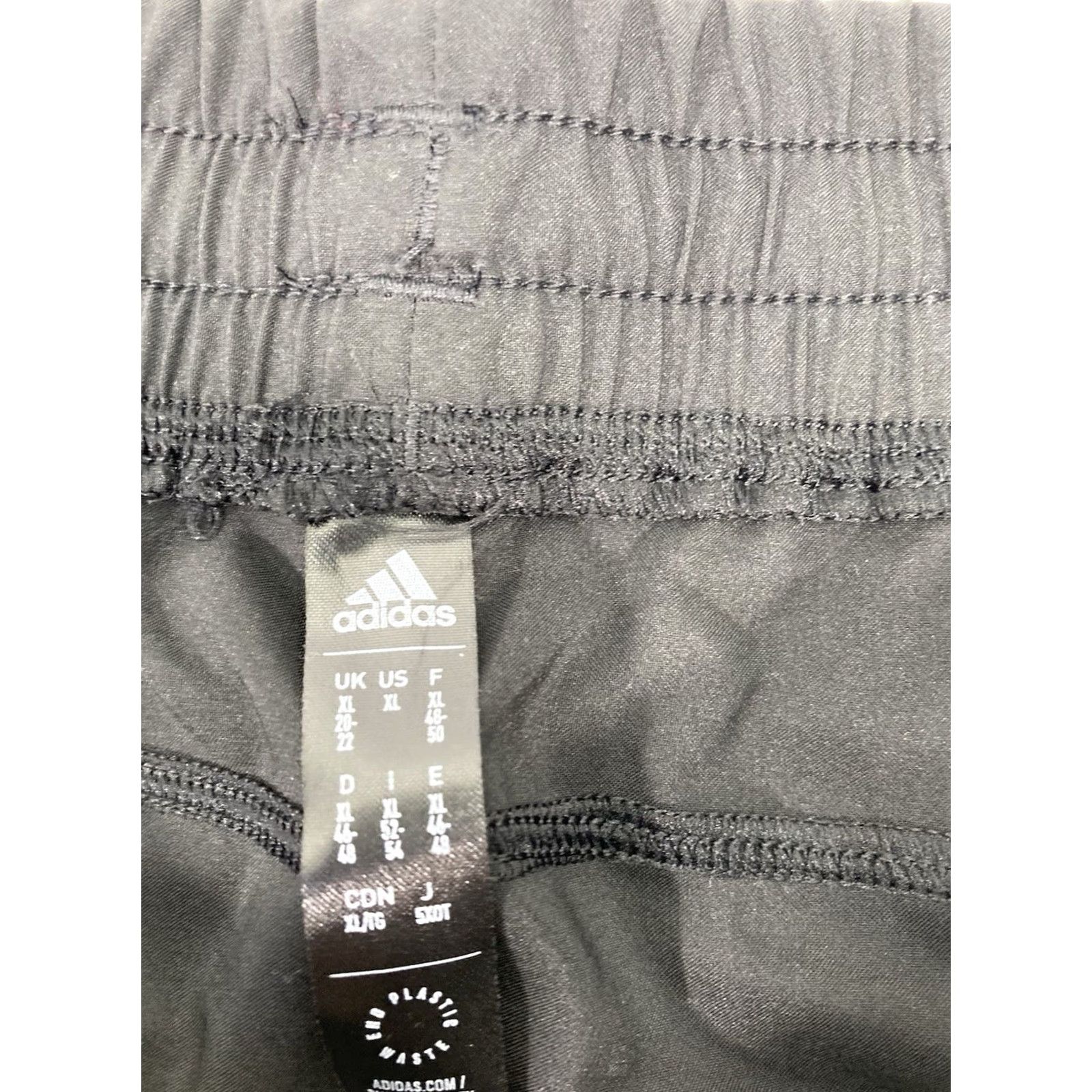 Adidas Adidas Pacer 3 Stripe Woven Shorts Womens XL Black Sport Gym & Training NWT Size 40" / US 18 - 6 Thumbnail
