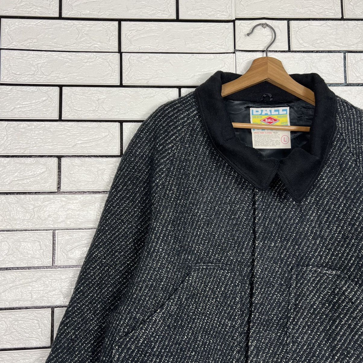 Japanese Brand BALL Special Worn Clothing Wool Long Coat Jacket #4134-C188 Size US L / EU 52-54 / 3 - 4 Thumbnail