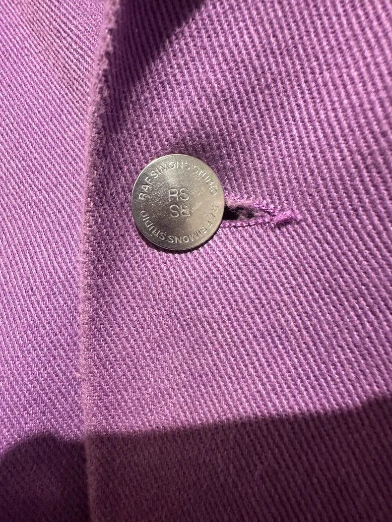 Raf Simons Raf Simons Purple Denim Logo Patched Pins Detailed Cotton Size US S / EU 44-46 / 1 - 5 Thumbnail