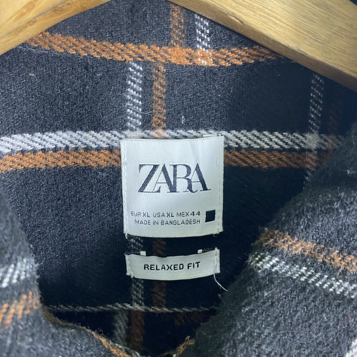 Zara Zara Relaxed Plaid Wool Zipper/Button Shirt Jacket XL Size Size US XL / EU 56 / 4 - 7 Thumbnail