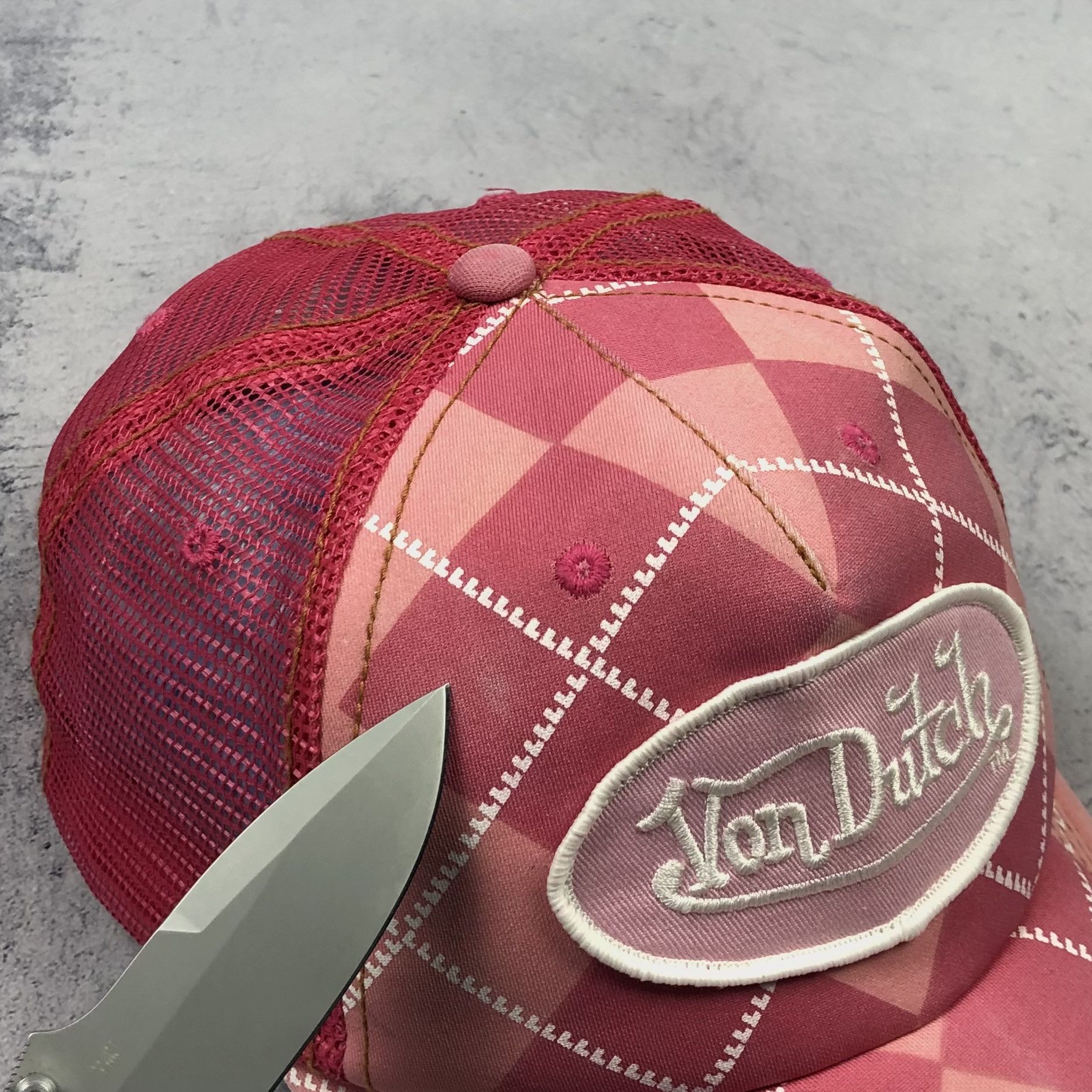Von Dutch Y2K Von Dutch Plaid Trucker Cap Size ONE SIZE - 6 Thumbnail