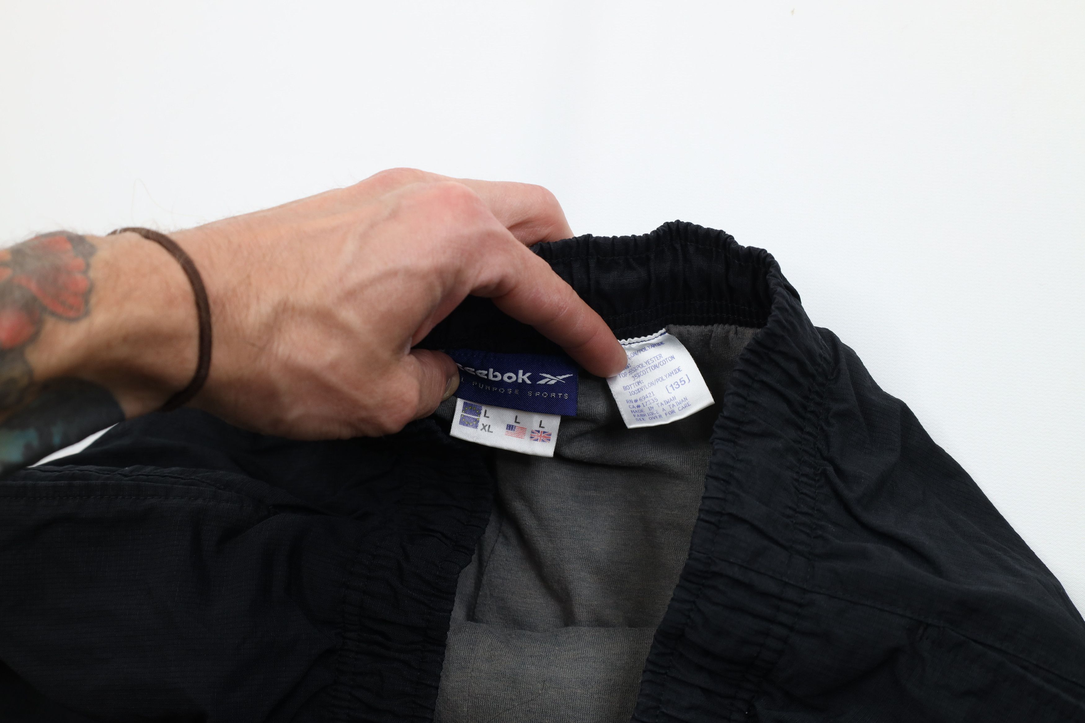 Reebok Vintage 90s Reebok Spell Lined Wide Leg Windbreaker Pants Size US 36 / EU 52 - 10 Thumbnail