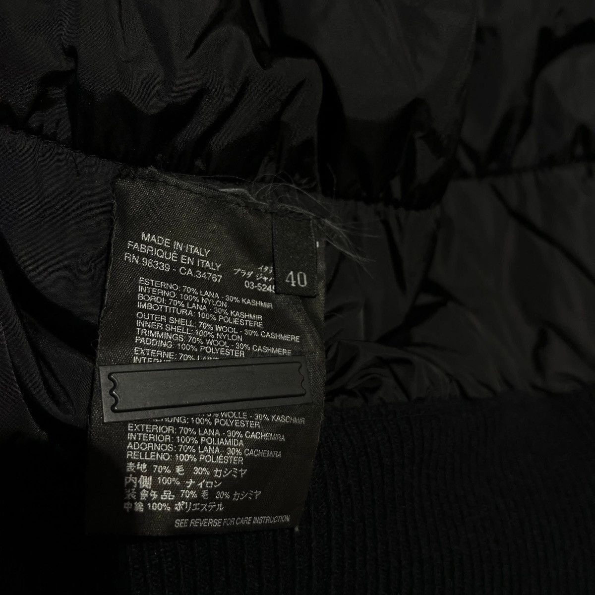 Prada Prada Cashmere Insulated Zip-up Bomber Jacket Size US S / EU 44-46 / 1 - 6 Thumbnail