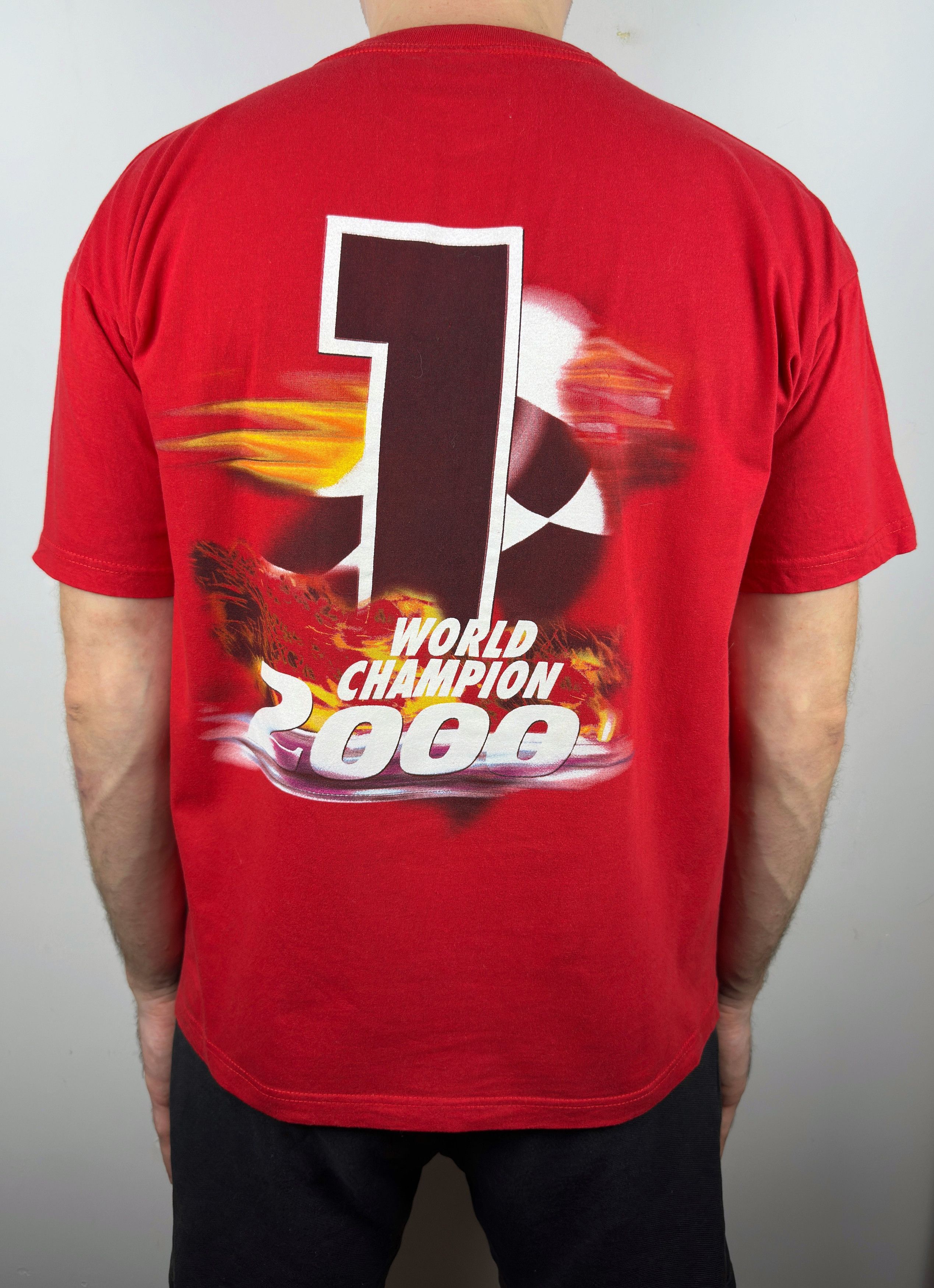Formula 1 Vintage Michael Schumacher World Champion Graphic T Shirt Size US L / EU 52-54 / 3 - 4 Thumbnail