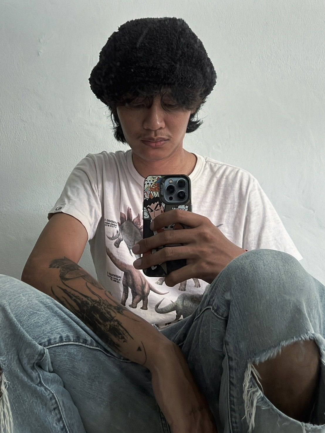 GOA Vintage G.O.A Fur Fleece Beanie Size ONE SIZE - 2 Thumbnail