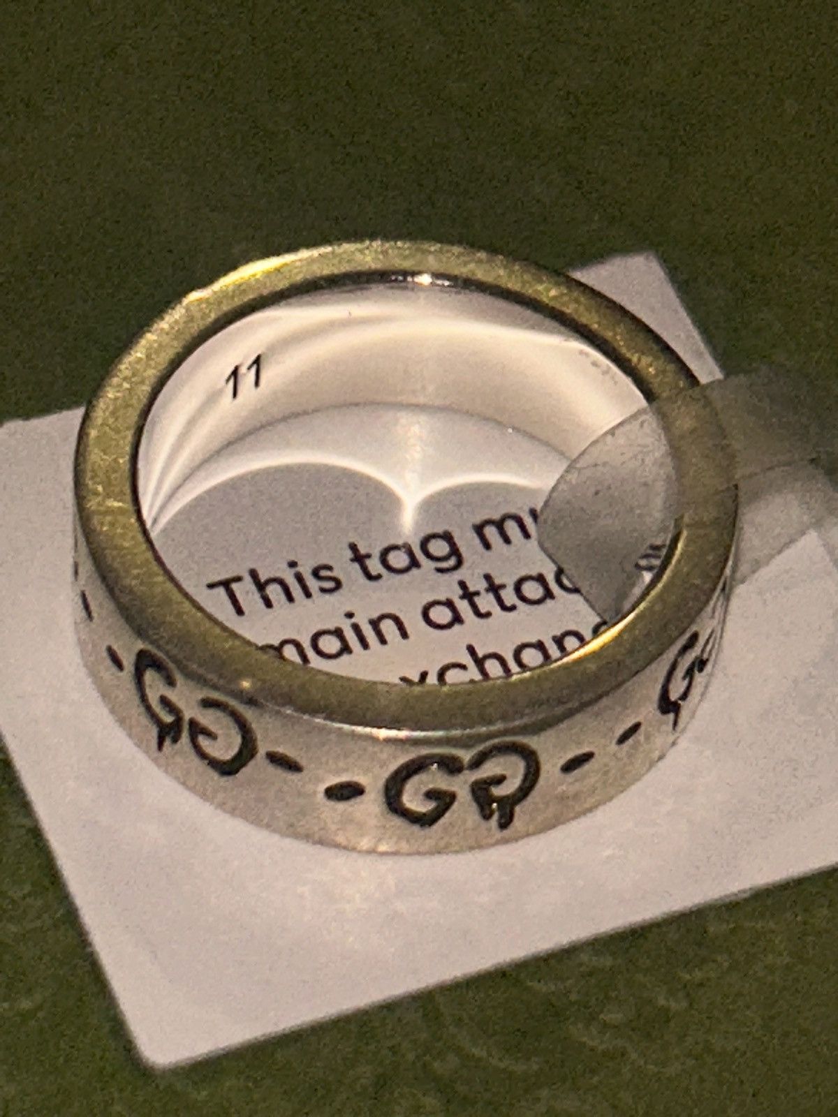 Gucci Gucci GG Ghost Costume Ring Silver Ag925 477932 Size ONE SIZE - 7 Thumbnail