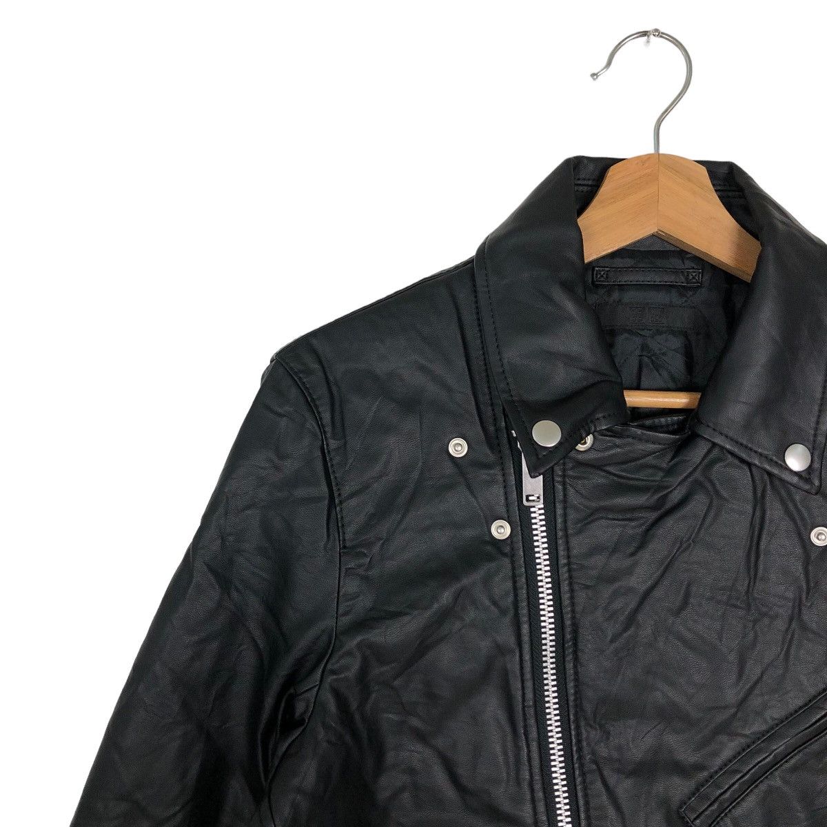 Japanese Brand 🔥Bondage Design Soft Leather Bomber Jacket Uniqlo Japan Size US M / EU 48-50 / 2 - 7 Thumbnail