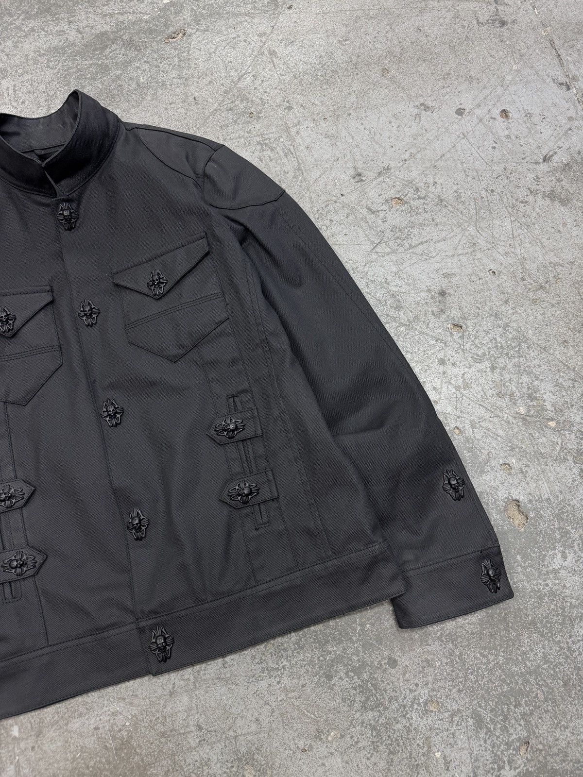 Philipp Plein Phillip Plein Waxed Denim Bomber Jacket Size US XL / EU 56 / 4 - 4 Thumbnail