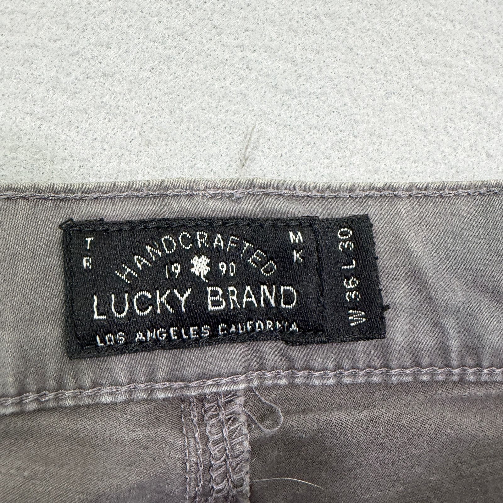 Lucky Brand Lucky Brand 121 Heritage Slim Jeans Men's 36x30 Gray Faded Size US 36 / EU 52 - 4 Thumbnail