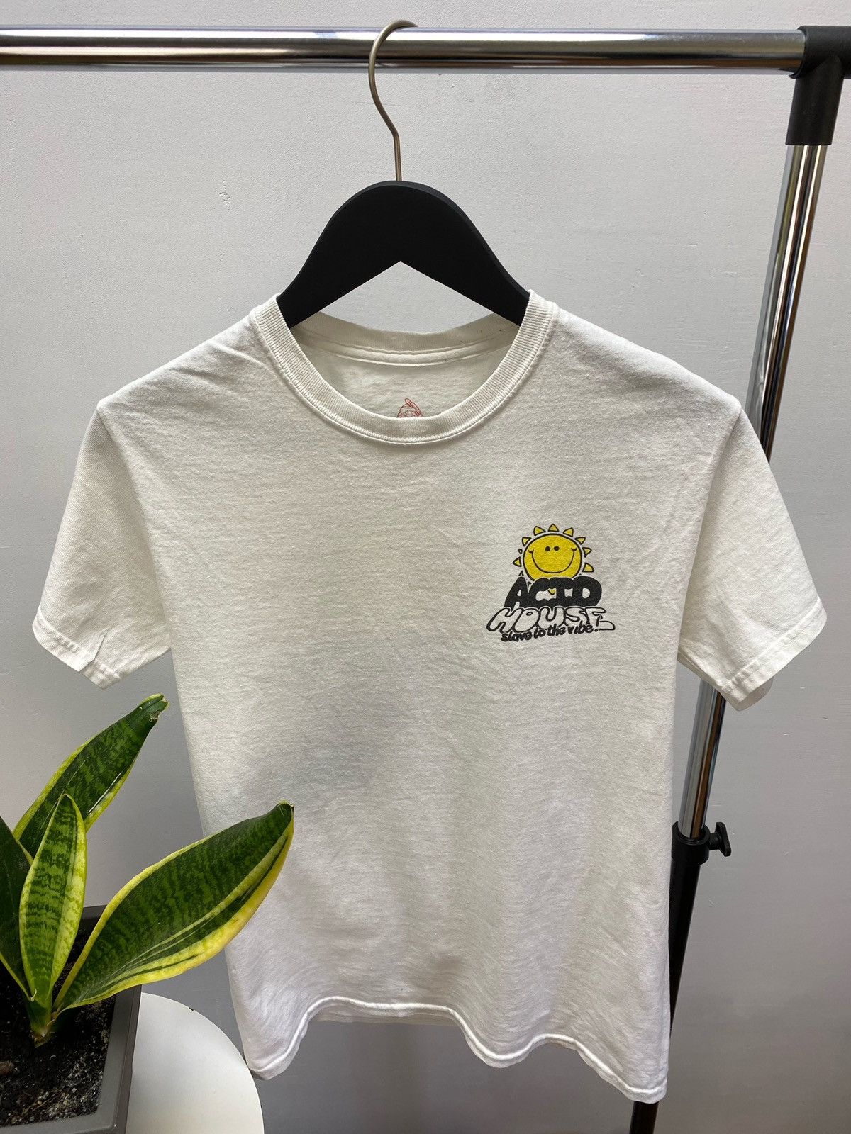 Gildan × Vintage AGCM ACID HOUSE SMILEY FACE RAVE TEE SHIRT Size US S / EU 44-46 / 1 - 16 Thumbnail