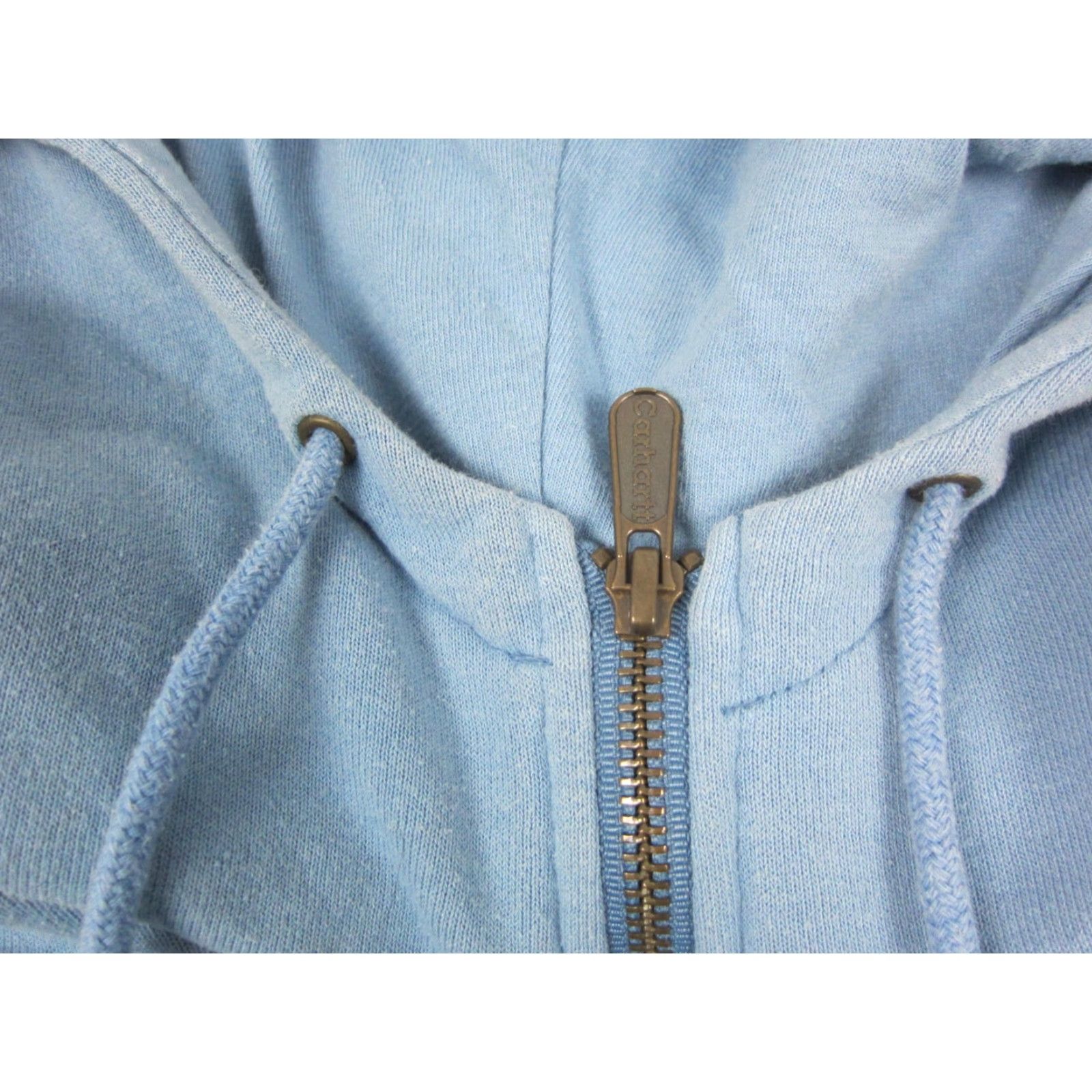 Carhartt VINTAGE Carhartt Hoodie Womens M Blue 1/4 Zip Sweatshirt Fleece Logo Pullover Cotton Regualr Size M / US 6-8 / IT 42-44 - 6 Thumbnail