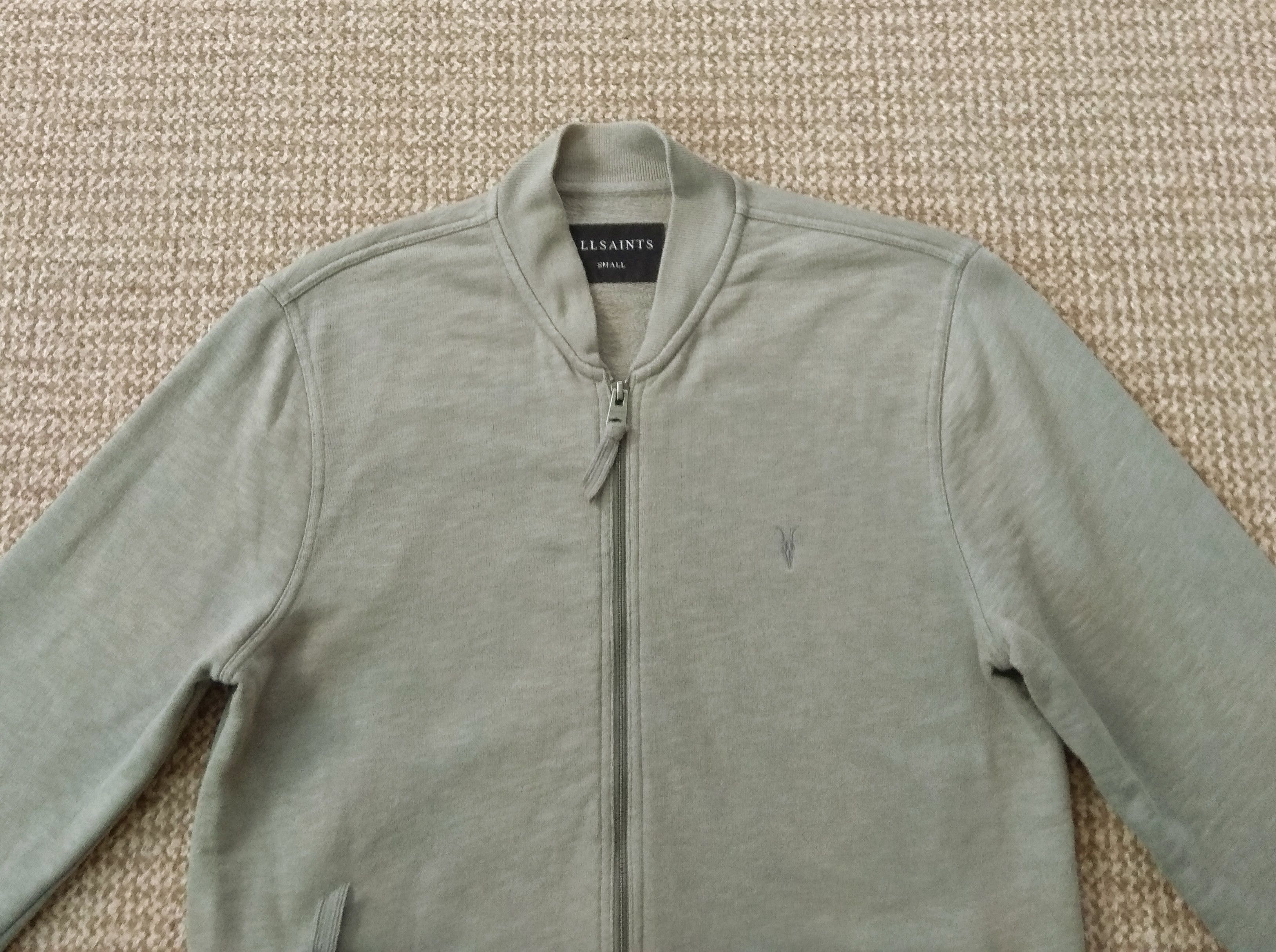 Allsaints AllSaints Oldsen Cotton Bomber Jacket Full Zip Sweatshirt Size US S / EU 44-46 / 1 - 4 Thumbnail