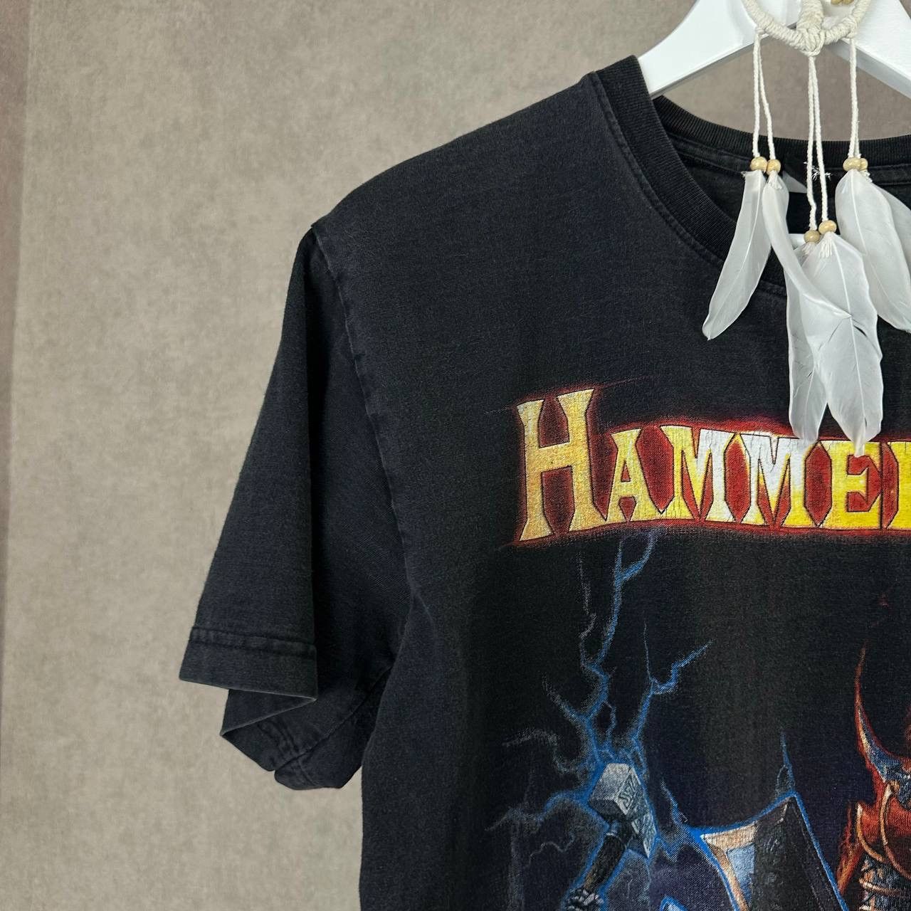 Band Tees × Vintage Vintage Hammer Fall T-shirts Big Logo Band Rock 00s Y2K Size US M / EU 48-50 / 2 - 6 Thumbnail