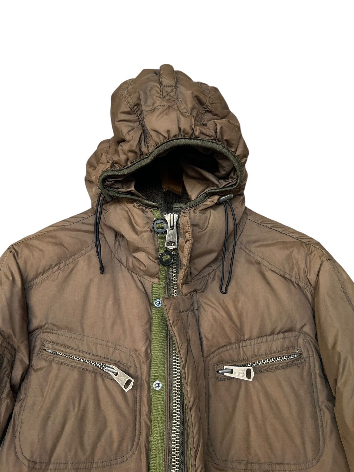 NANO universe Nano Universe Japan Brown Puffer Jacket Hoodie Size US M / EU 48-50 / 2 - 6 Thumbnail