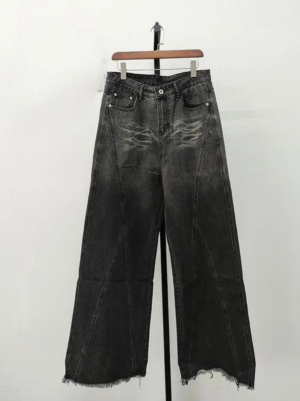 Jean Michiko x Ayami Black Baggy Wide Leg Denim Jeans Size US 32 / EU 48 - 1 Thumbnail