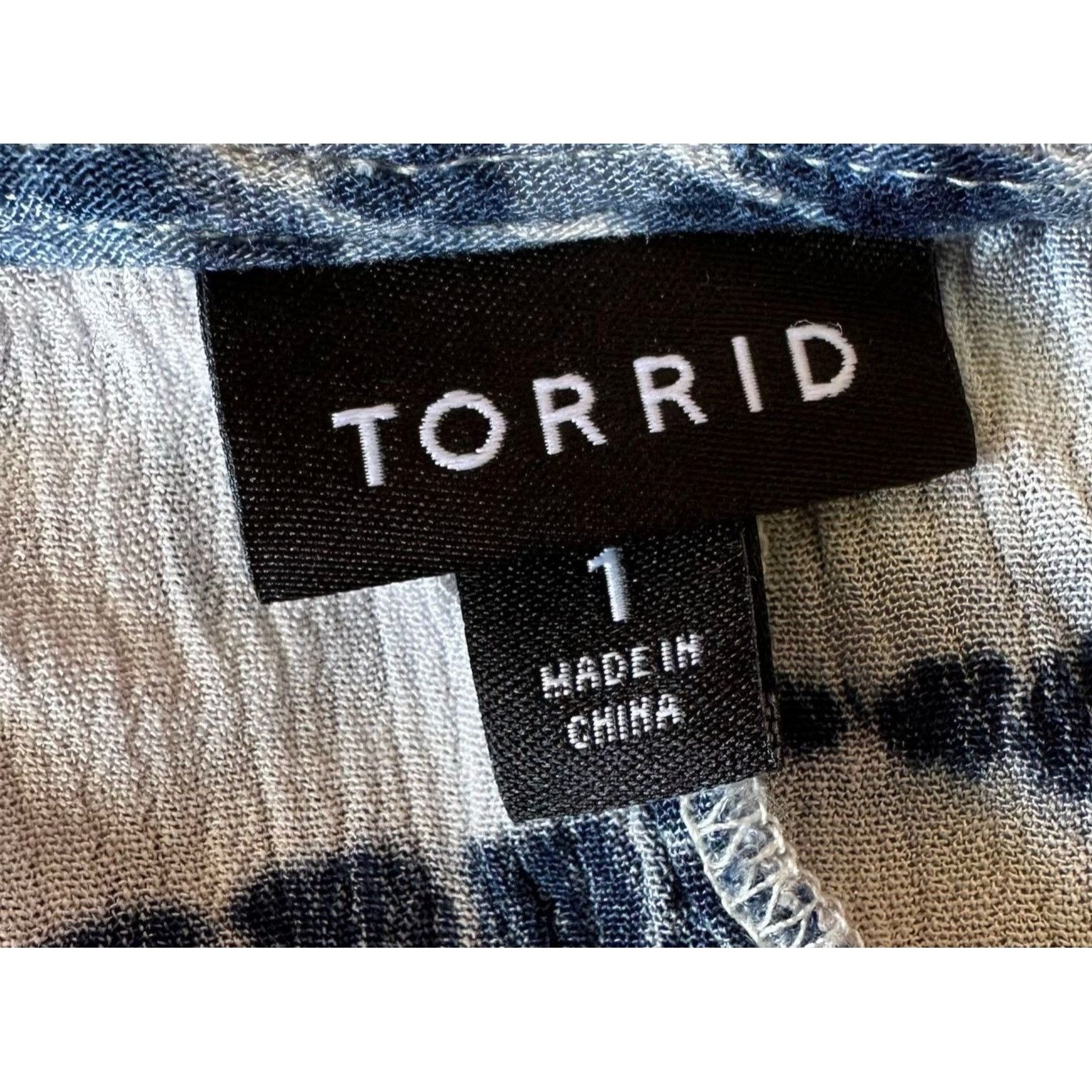 Torrid Torrid Blue Tie Dye Gauze Cold Shoulder Wrap Midi Dress 1X Size XXL / US 16-18 / IT 52-54 - 12 Thumbnail