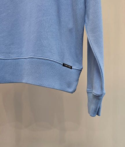 Tom Ford o1sm1stk0725 Cotton Sweatshirt in Light Blue Size US L / EU 52-54 / 3 - 3 Thumbnail