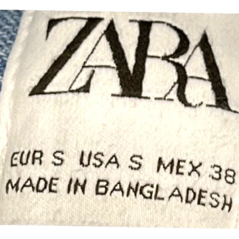Zara ZARA Button-Up Shirt Mens S Blue Cotton Long Sleeve Button-Down Collar Minimalist Y2K Retro Pockets Casual Business Travel Size US S / EU 44-46 / 1 - 3 Thumbnail