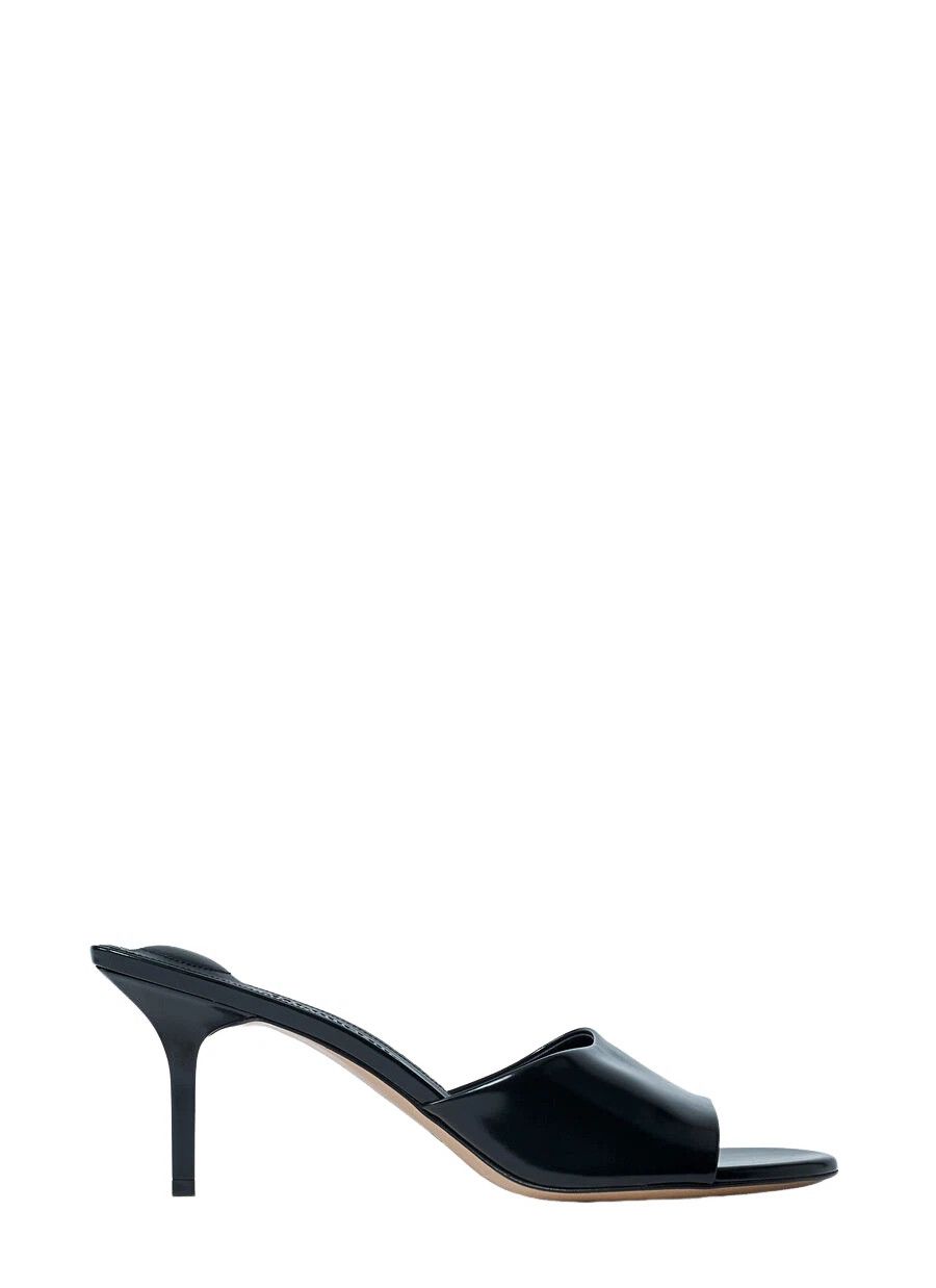 JACQUEMUS Cuisto Black Leather Mules New & Authentic