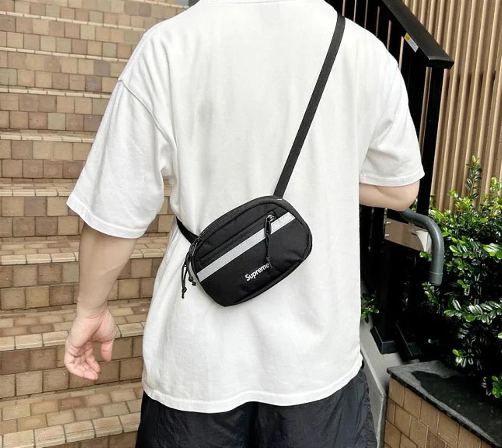 Supreme Mini Side Bag in Black, Men's
