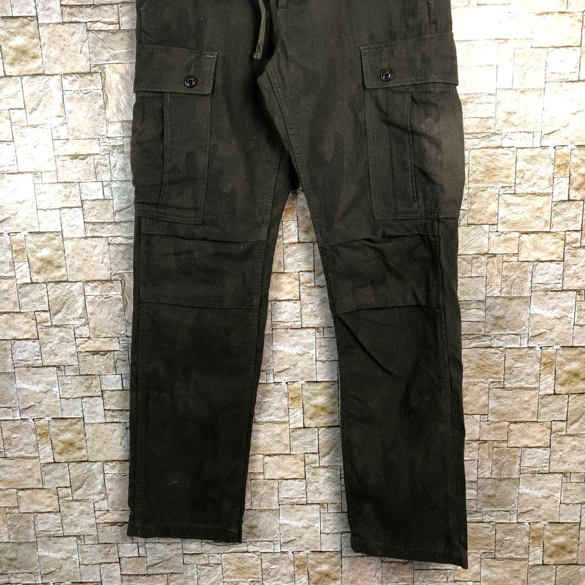Japanese Brand Back Number Green Cargo Multipocket Pants #A594 Size US 30 / EU 46 - 3 Thumbnail
