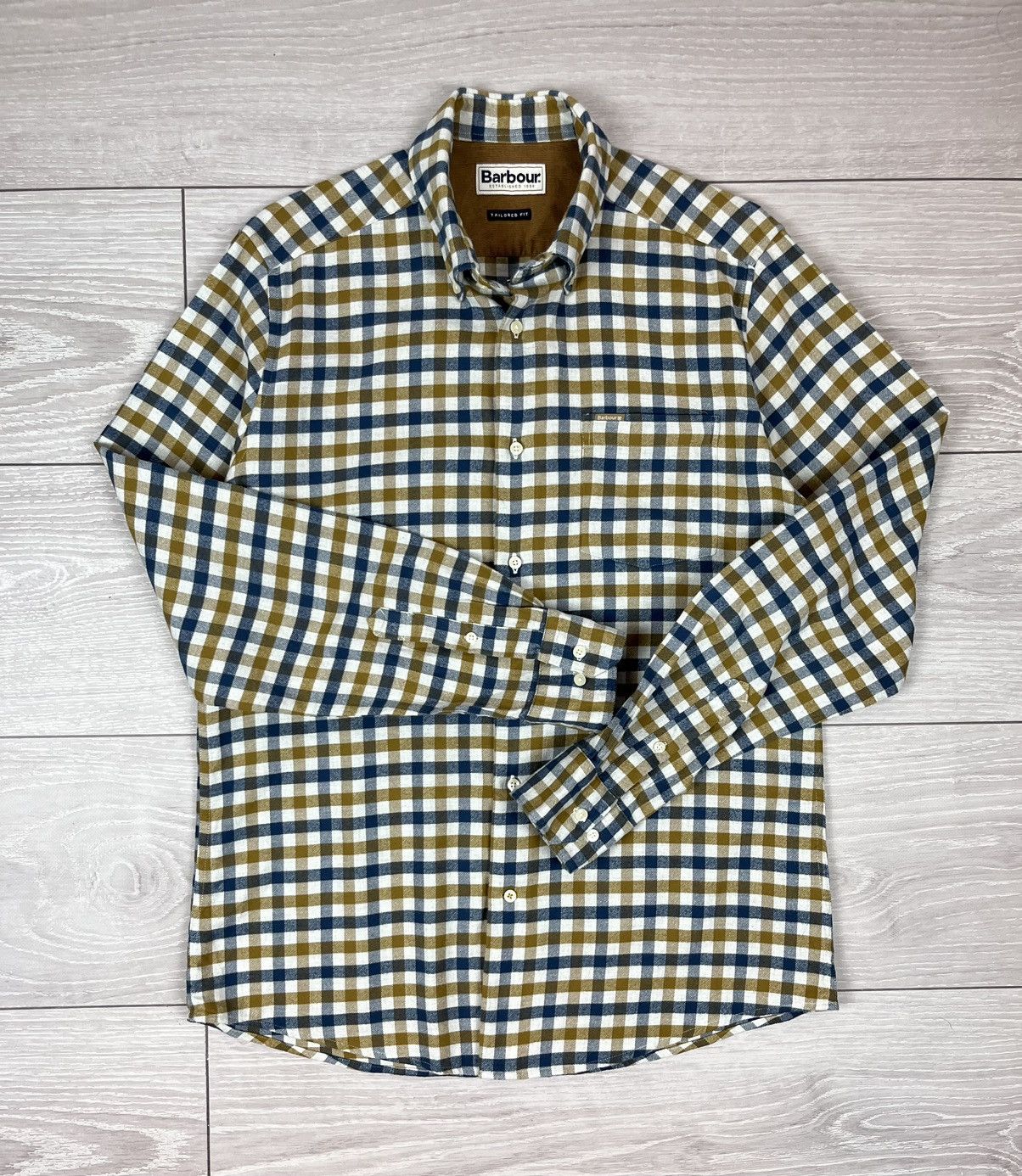 Barbour Barbour Rothe Tailored Flannel Checkered Shirt Size US M / EU 48-50 / 2 - 2 Thumbnail