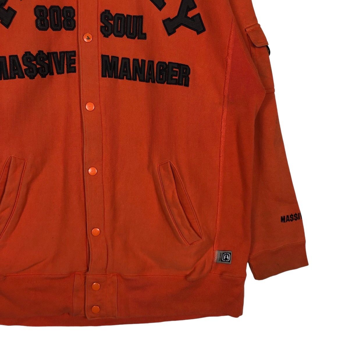 Japanese Brand Rare Freaky Massive Manager Varsity Jacket Large Orange Size US L / EU 52-54 / 3 - 4 Thumbnail
