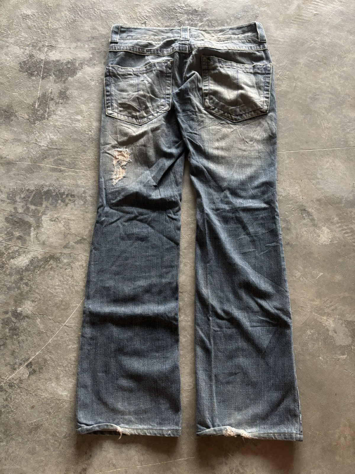 If Six Was Nine VANQUISH flare distressed patchwork rusty mudmax japanese Size US 29 - 15 Thumbnail