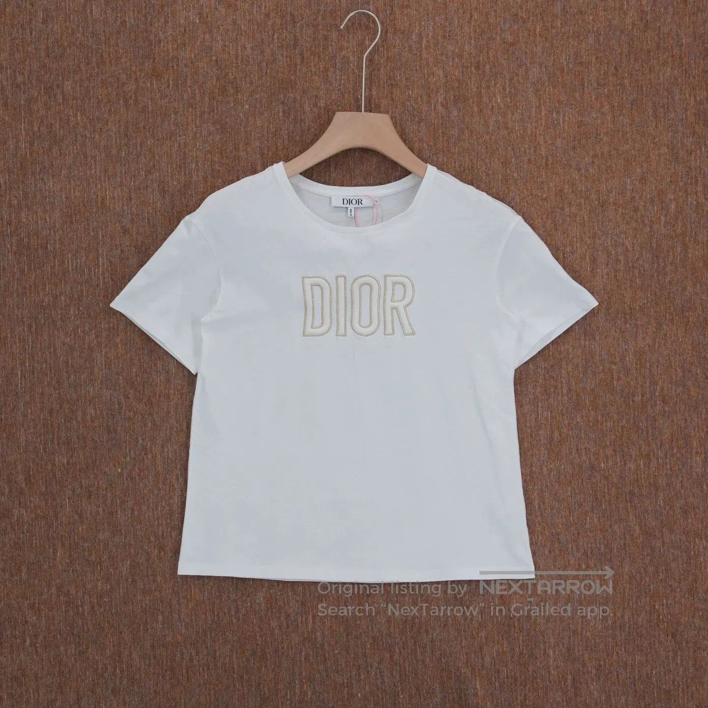 Dior Dior Ivory Cotton Short Sleeve Top. Size M / US 6-8 / IT 42-44 - 1 Thumbnail