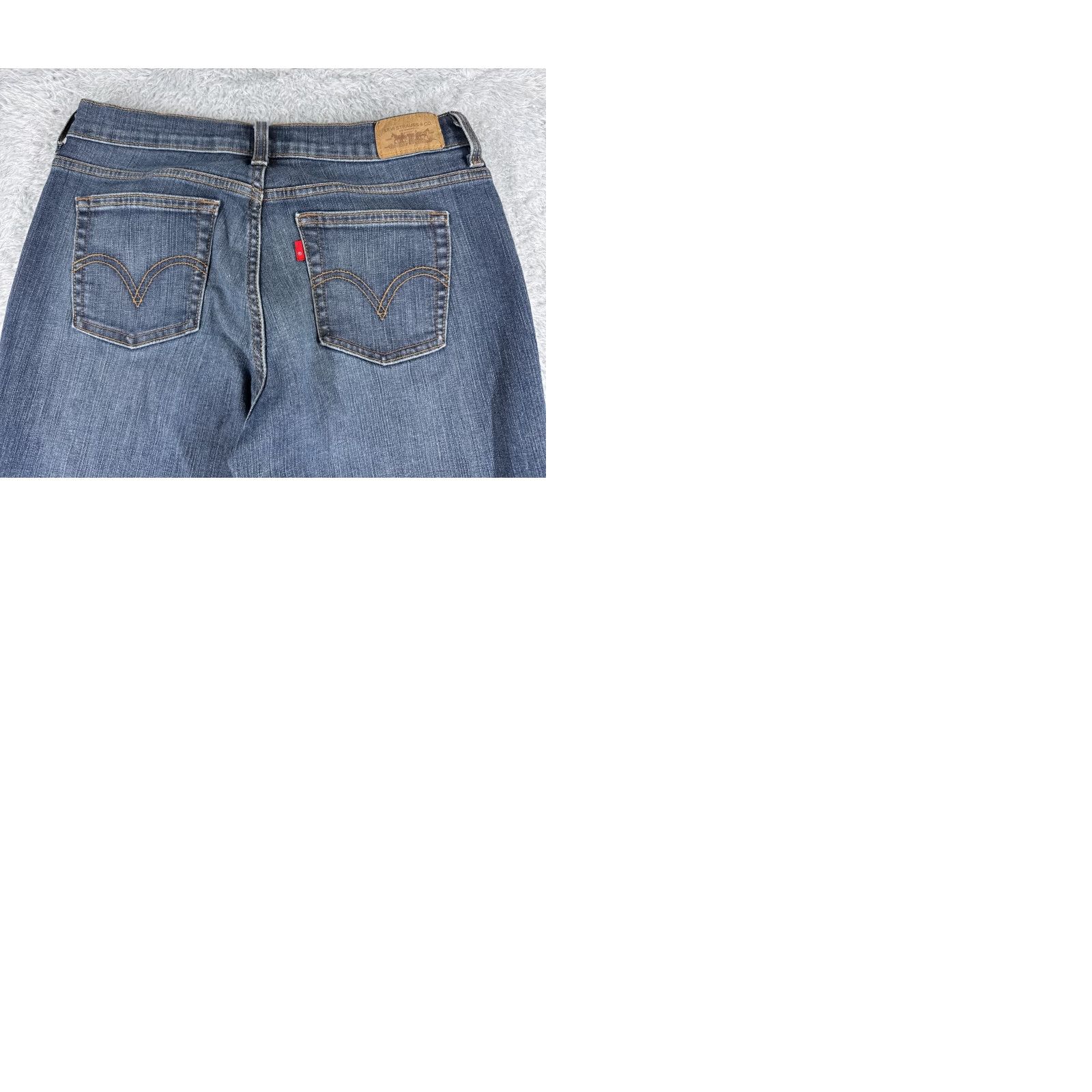 Levi's Levis 515 Jeans Women Blue Denim Bootcut Mid Rise 28x31 Cotton Blend 6 Regular Size 28" / US 6 / IT 42 - 10 Thumbnail