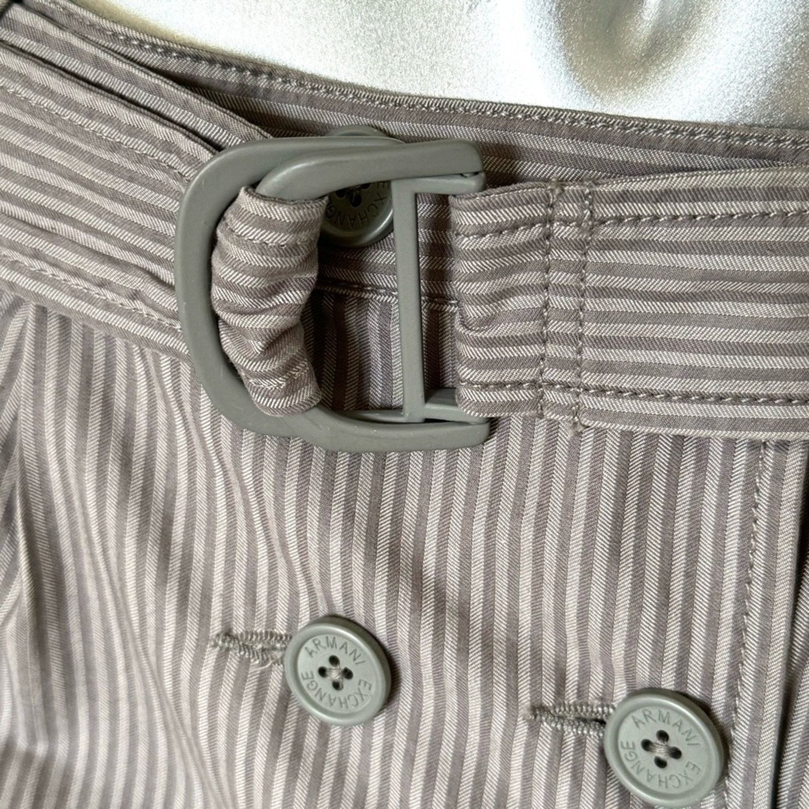 Armani Exchange ARMANI EXCHANGE Grey Mini Skirt, Size 0 Size 25" / US 0 / IT 36 - 5 Thumbnail