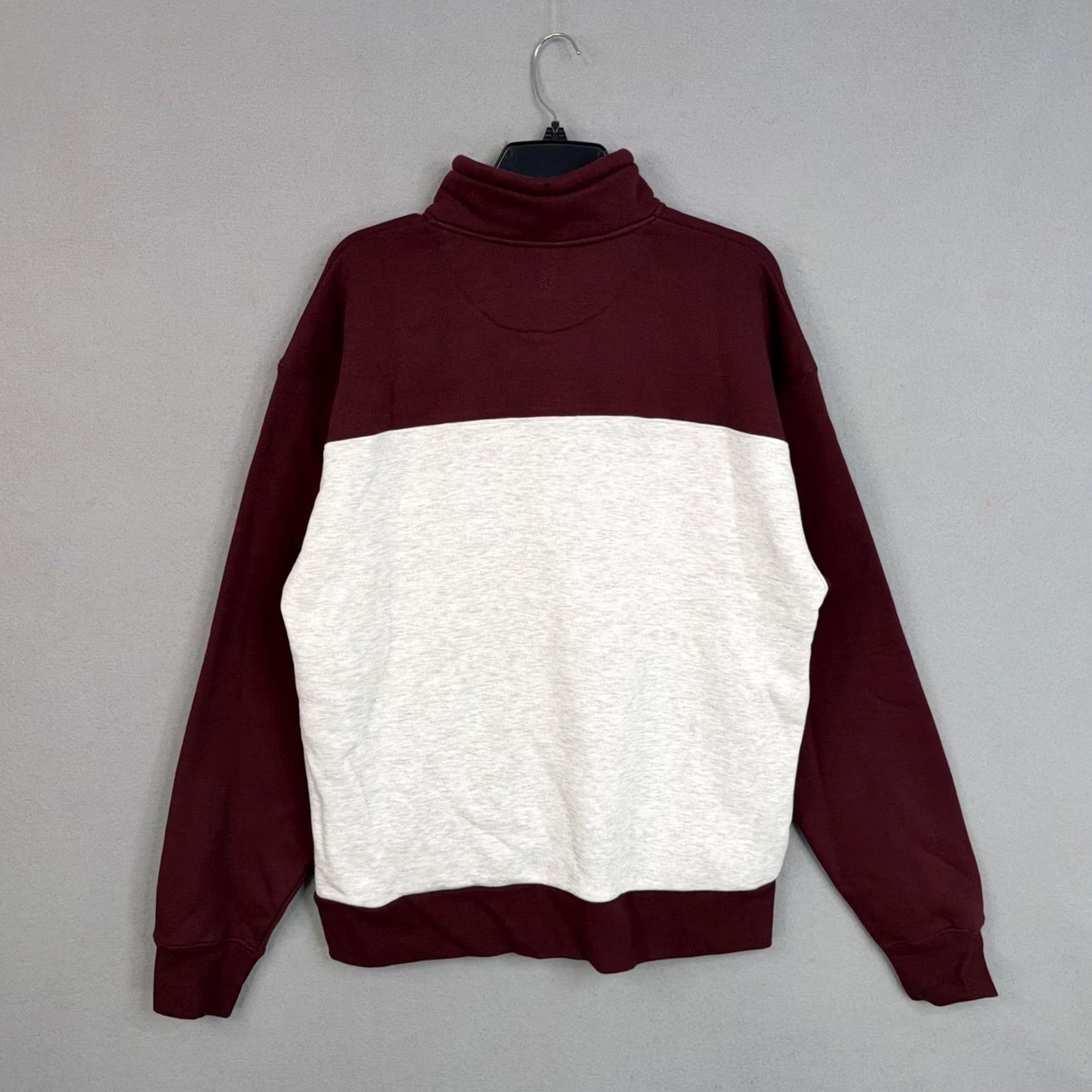 Vintage Mackinaw Michigan Red 1/4 Zip Sweatshirt Mens Large Fleece Pullover Graphic Print Zip Mock Neck Pullover | bigcotton Size US L / EU 52-54 / 3 - 6 Thumbnail