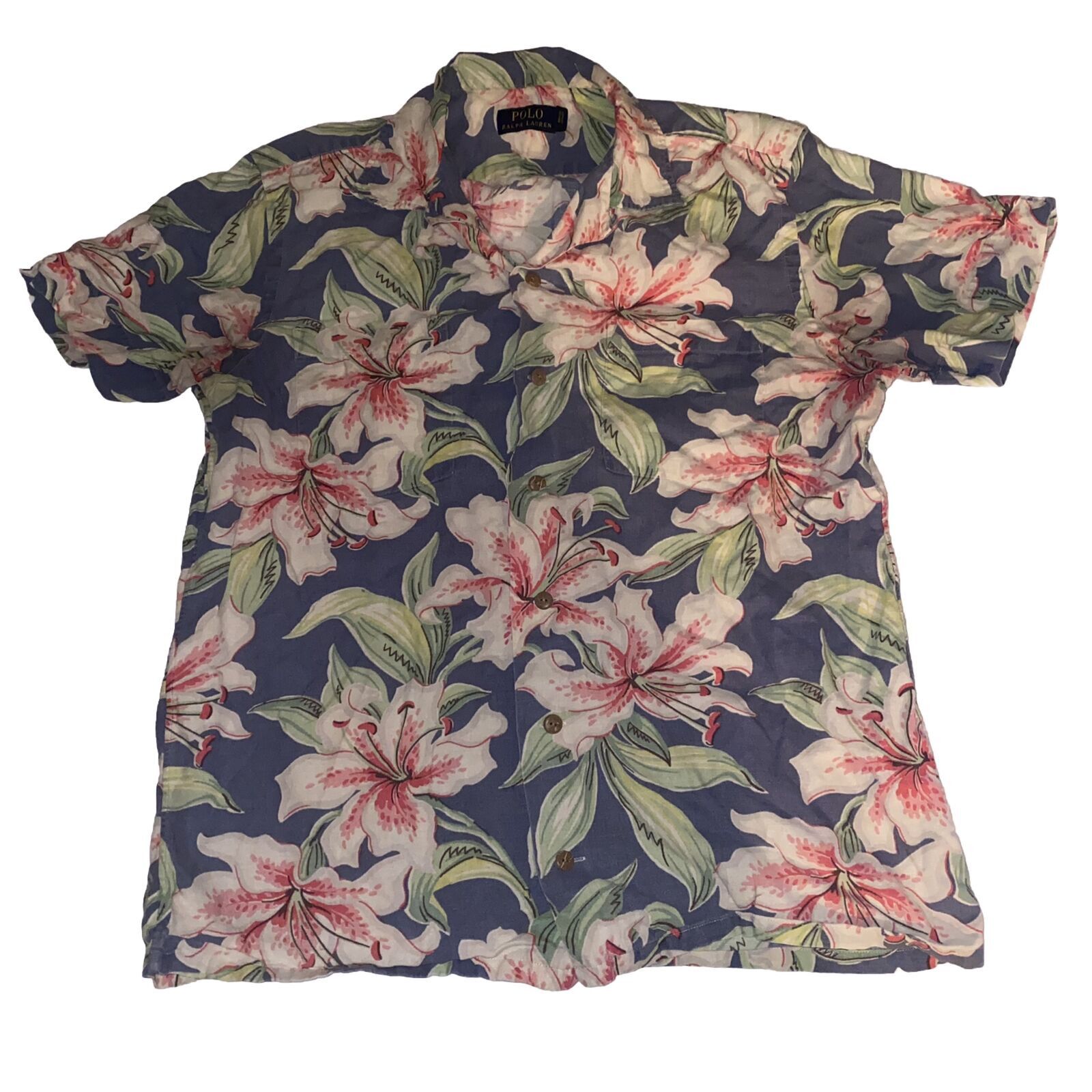 Polo Ralph Lauren Polo Ralph Lauren Floral Linen Blend Shirt Men Size Medium Size US M / EU 48-50 / 2 - 1 Thumbnail