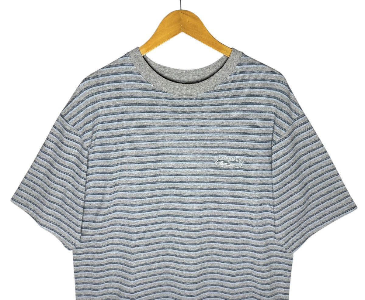 Quiksilver × Vintage Vintage 90’s Quicksilver Surf Skate Striped T-Shirt Size US L / EU 52-54 / 3 - 4 Thumbnail