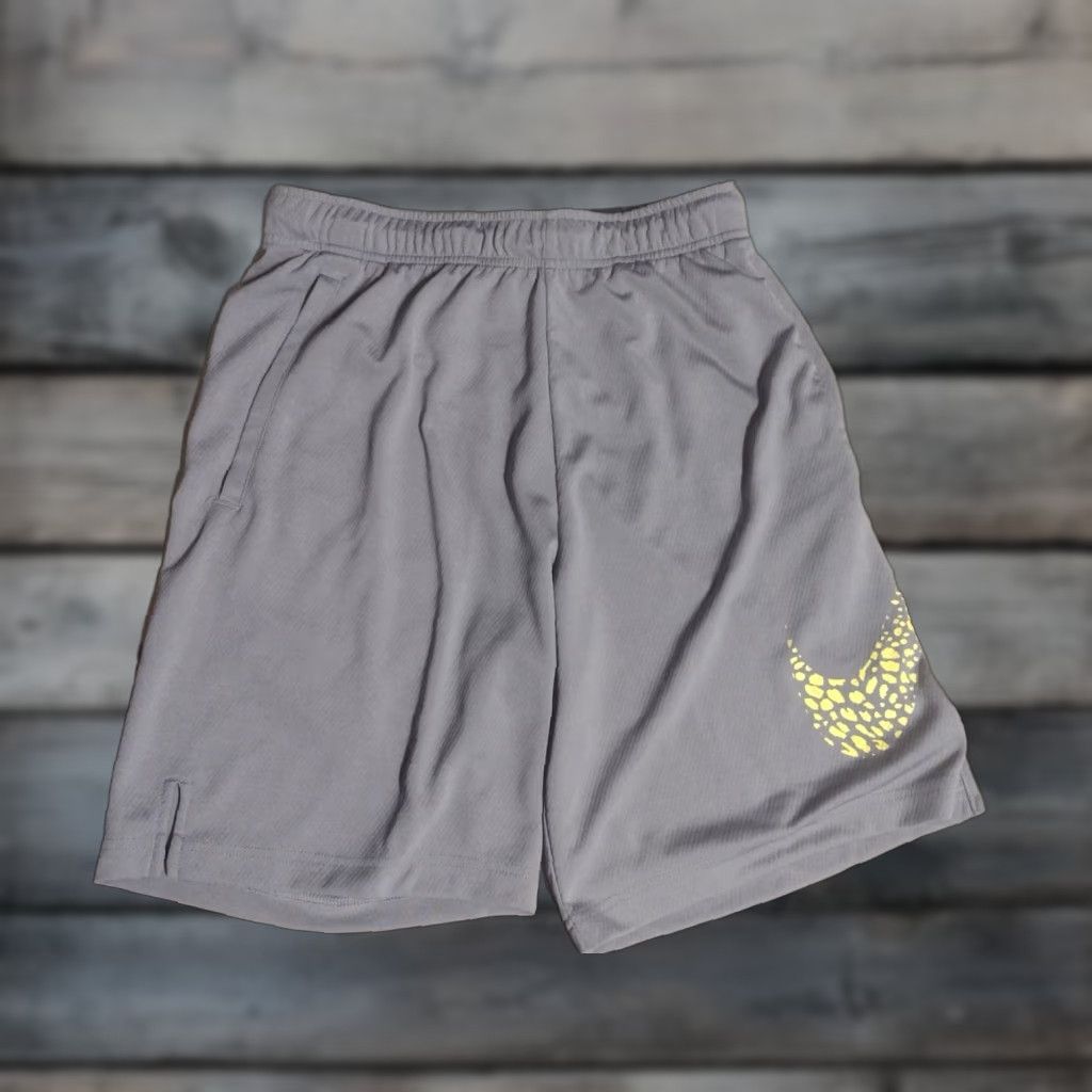 Nike Nike Dri-Fit Retro Swoosh Graphic Training Basketball Active Shorts Medium Gray Size US 31 - 1 Thumbnail