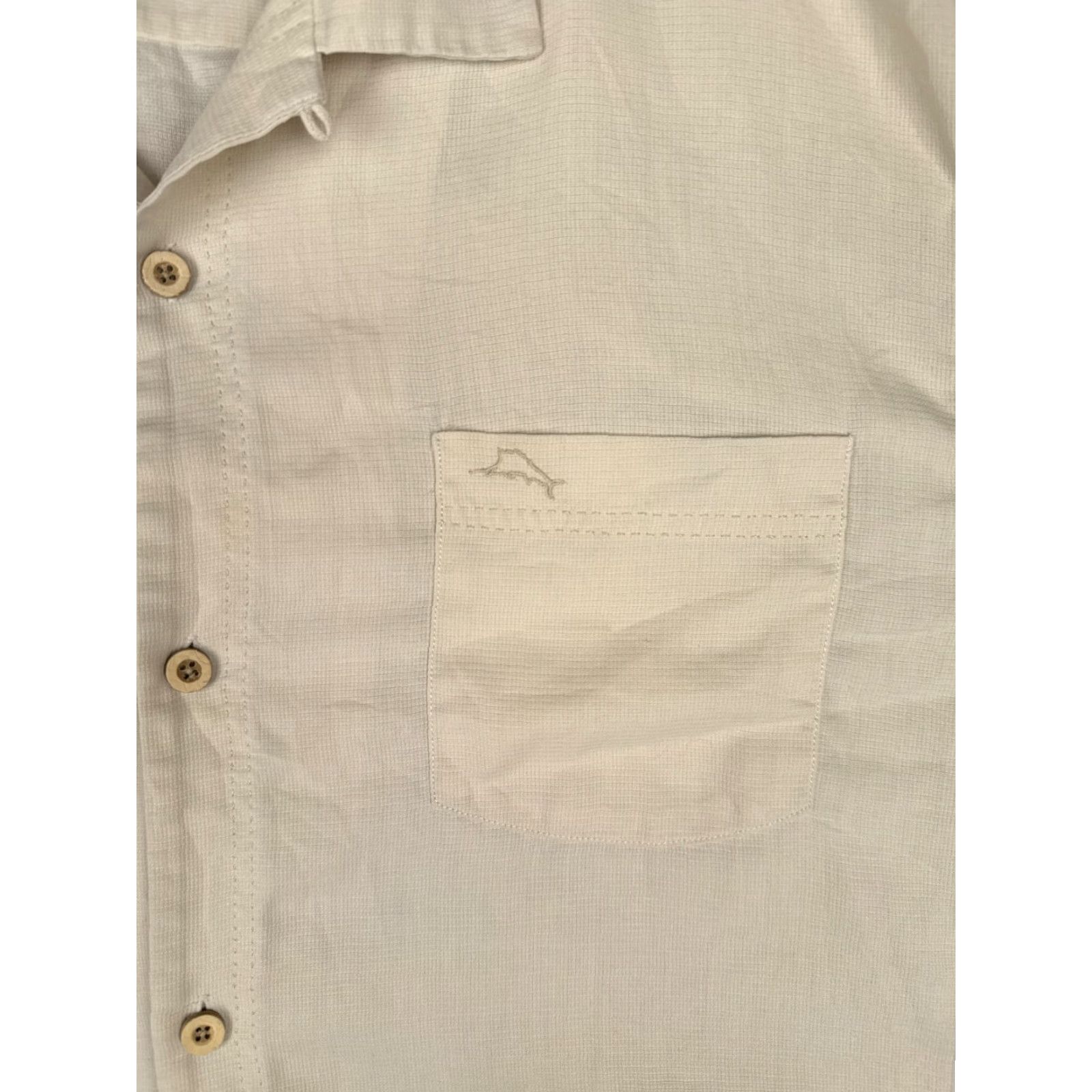 Tommy Bahama Tommy Bahama Shirt Men 2XL Ivory Silk Button-Up Hawaiian Aloha Beach Resort Casual Mens Size US XXL / EU 58 / 5 - 6 Thumbnail