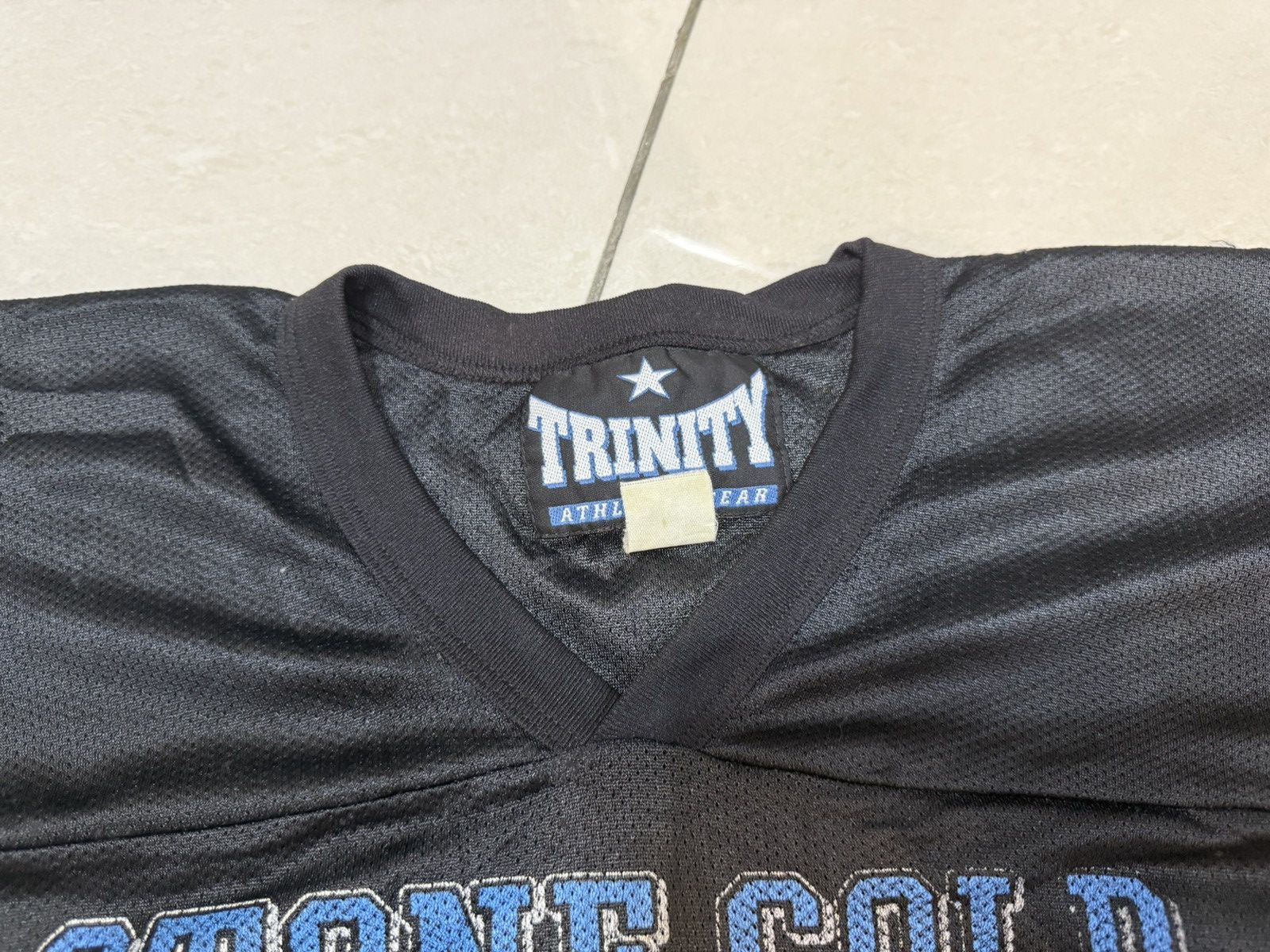 Vintage Vintage 90s WWF Stone Cold University Trinity Jersey Size US XL / EU 56 / 4 - 8 Thumbnail