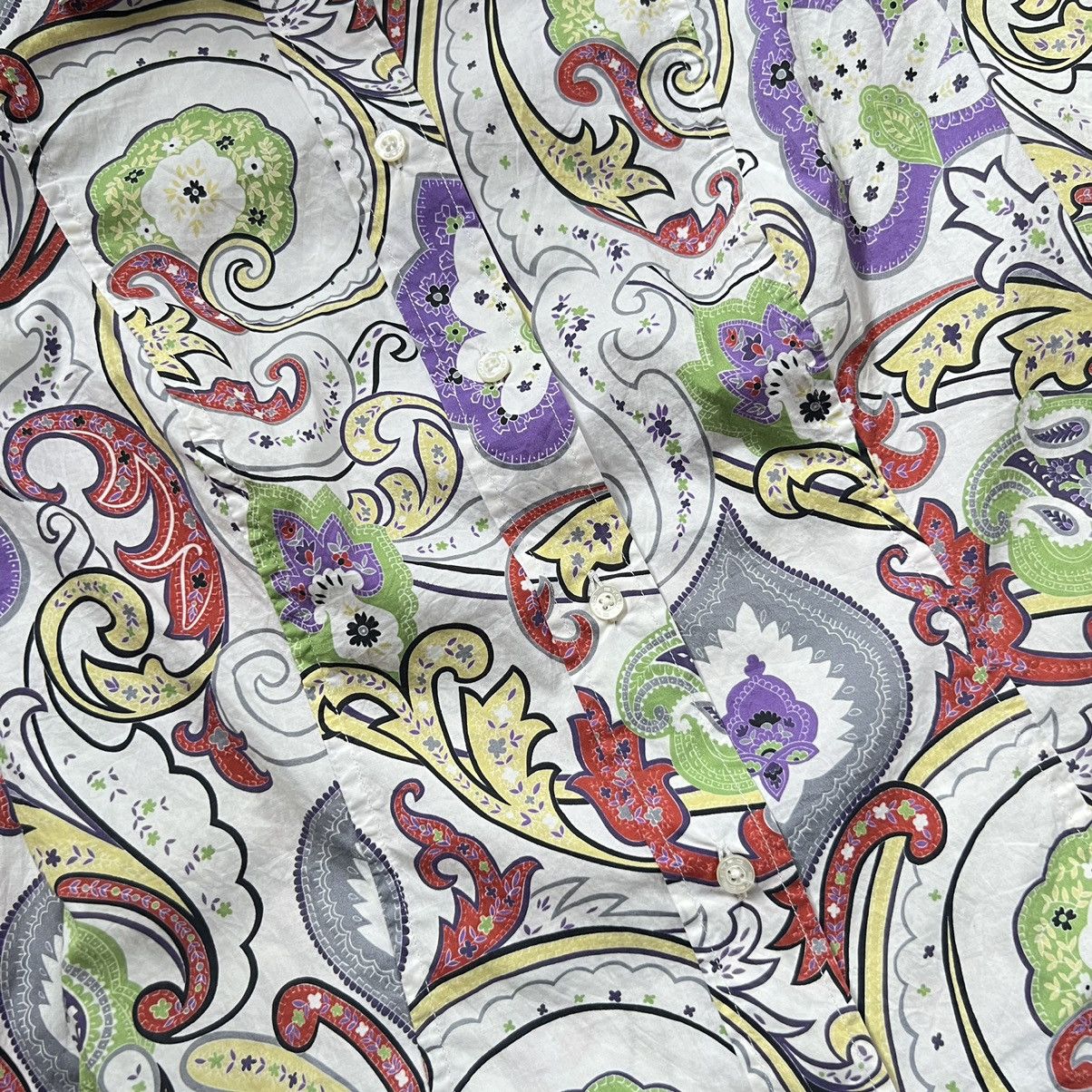 Etro Vintage Etro Paisley Pattern Longsleeve Button up Shirt Size M / US 6-8 / IT 42-44 - 3 Thumbnail