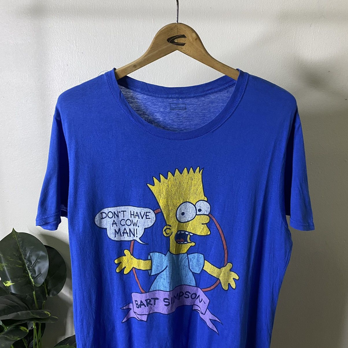 The Simpsons Vintage Y2K Bart Simpson Dont Have A Cow Man Size US M / EU 48-50 / 2 - 2 Thumbnail