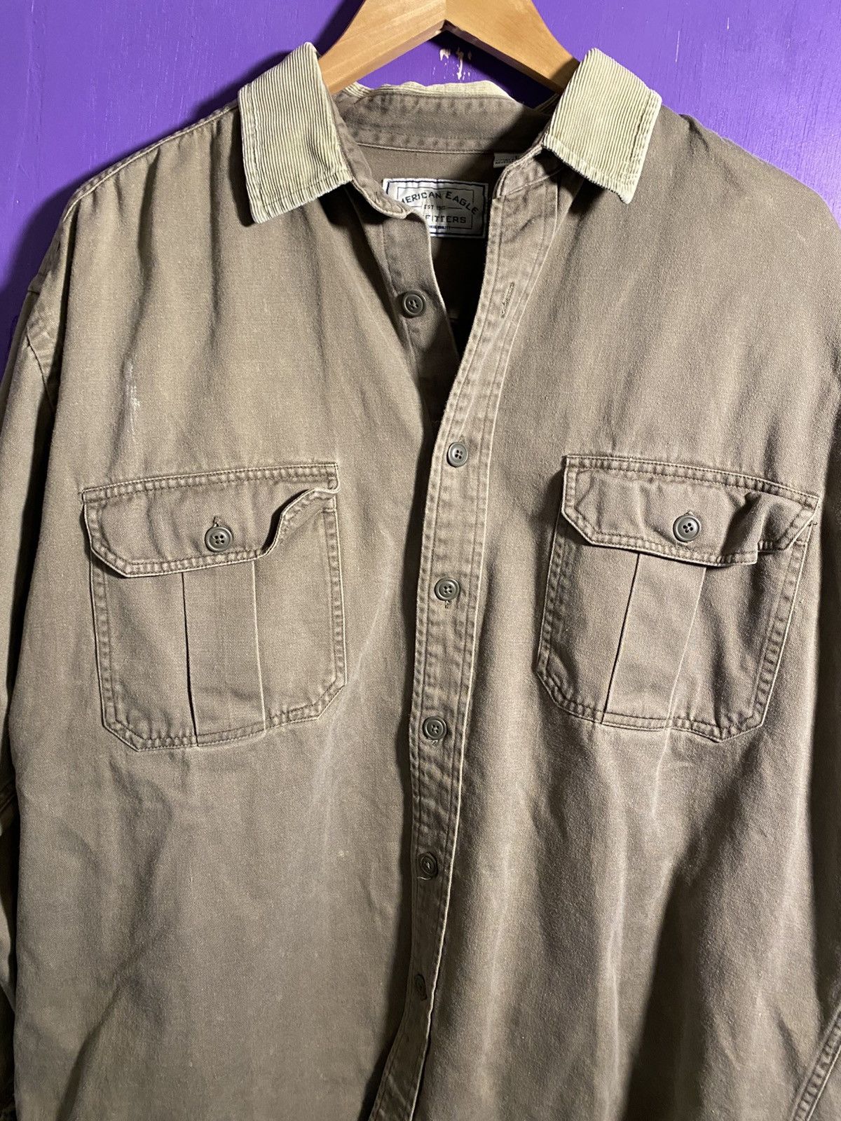 American Eagle Outfitters Vintage 90s American eagle essential button up Size US L / EU 52-54 / 3 - 3 Thumbnail