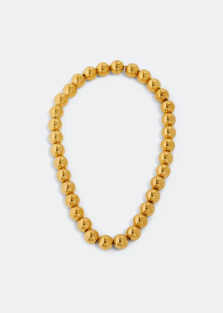 Jil Sander o1loc1c0426 Size:OS/Metal Sphere Necklace in Golden Size ONE SIZE - 1 Thumbnail