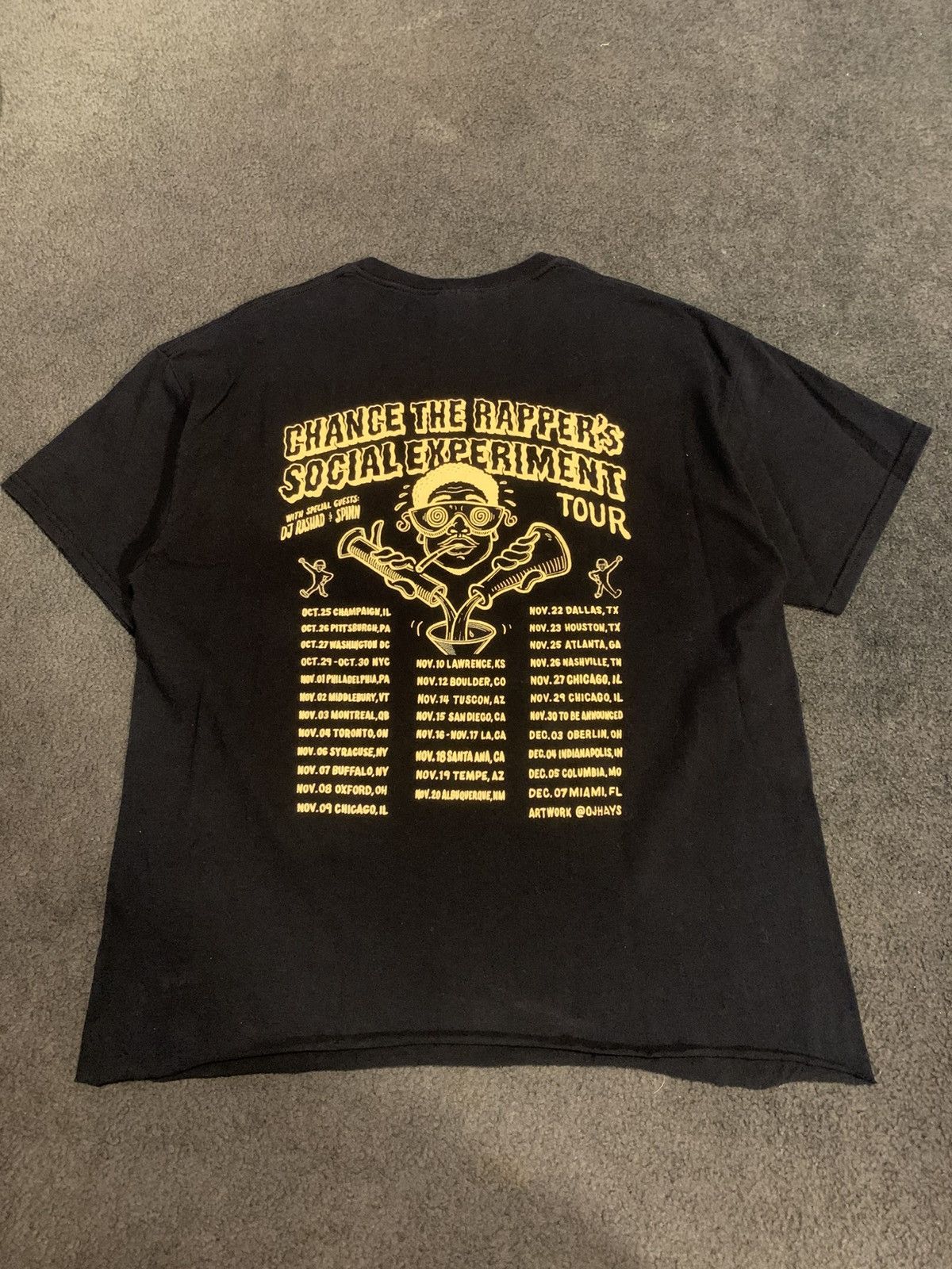 Rap Tees × Vintage VINTAGE CHANCE THE RAPPER SOCIAL EXPERIMENT WORLD TOUR TEE Size US L / EU 52-54 / 3 - 2 Thumbnail