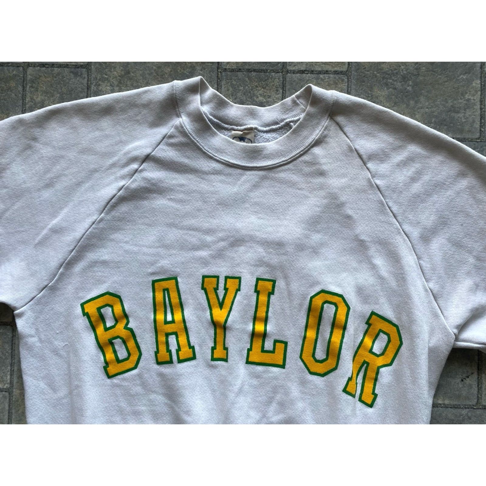 Anvil VINTAGE Anvil Sweatshirt Baylor College Made In USA Mens L White Long Sleeve USA University College Pullover Wear Size US L / EU 52-54 / 3 - 6 Thumbnail