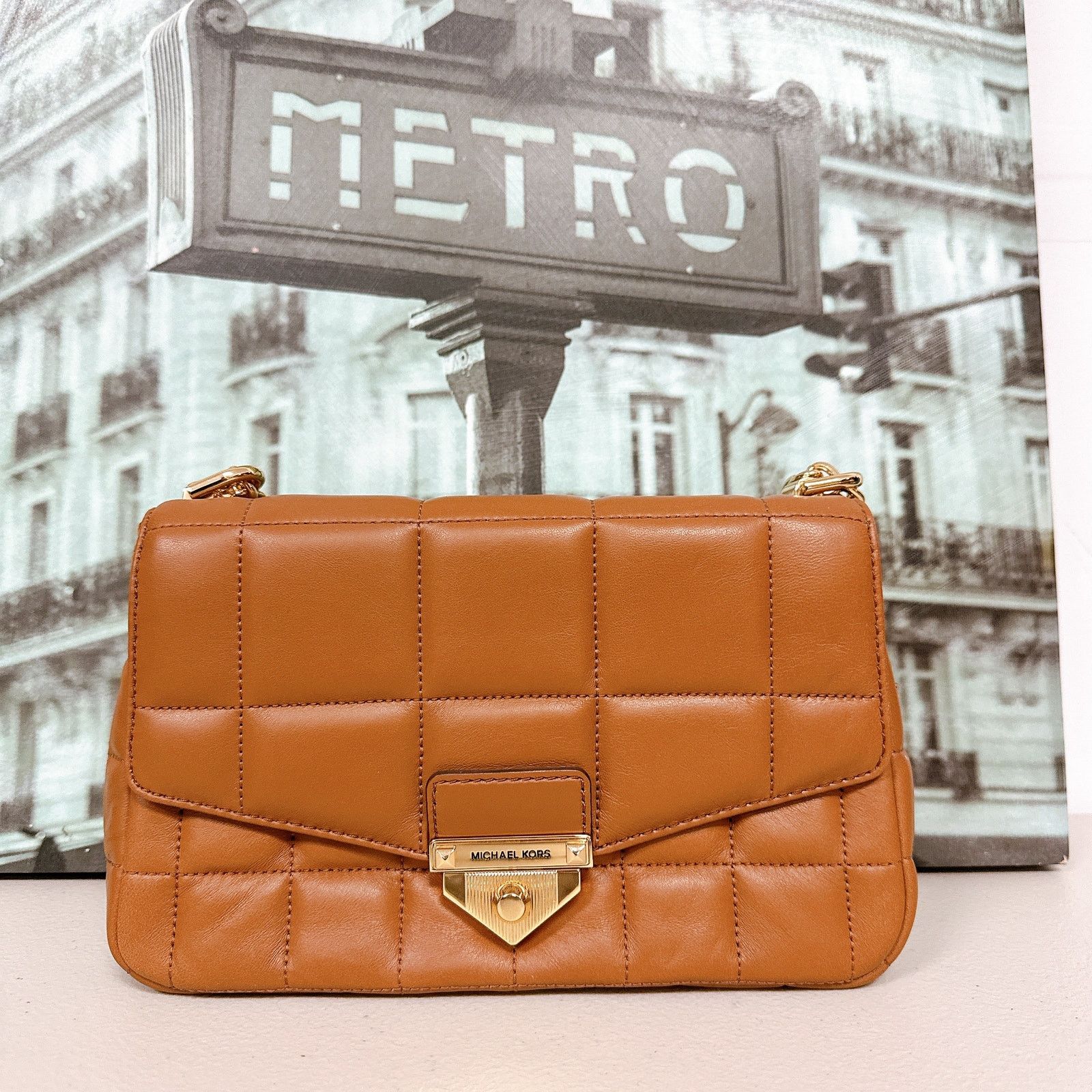 Michael Kors Michael Kors 30F0G1SL3L SoHo Large Quilted Leather Shoulder Size ONE SIZE - 2 Thumbnail
