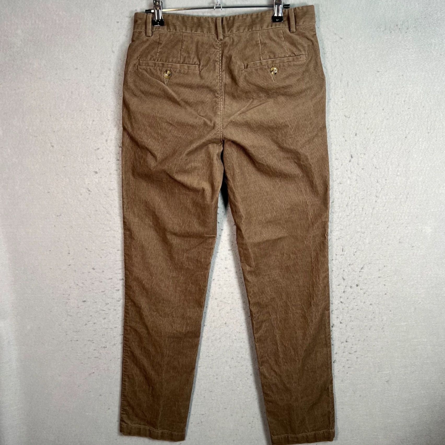 Sisley VINTAGE Sisley Mens Pants Chino Slim Fit Brown Cotton Blend 42 Adult Mens 28x31 Tapered Front Flat 8/10 Brown Boys Girls Mens Size US 42 / EU 58 - 2 Thumbnail