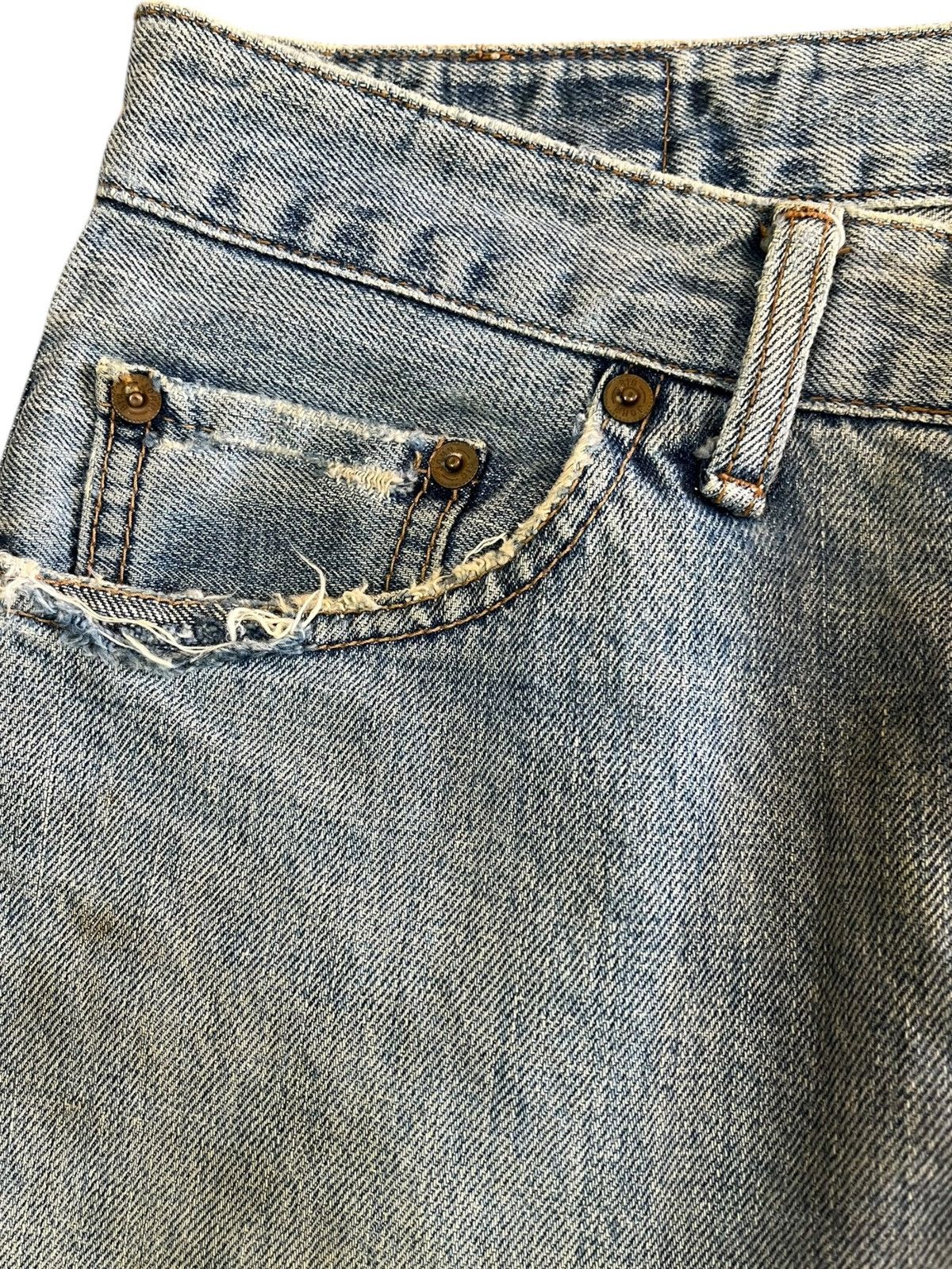 Big John × Vintage Vintage Big John Flare Distressed Denkm Size US 29 - 5 Thumbnail