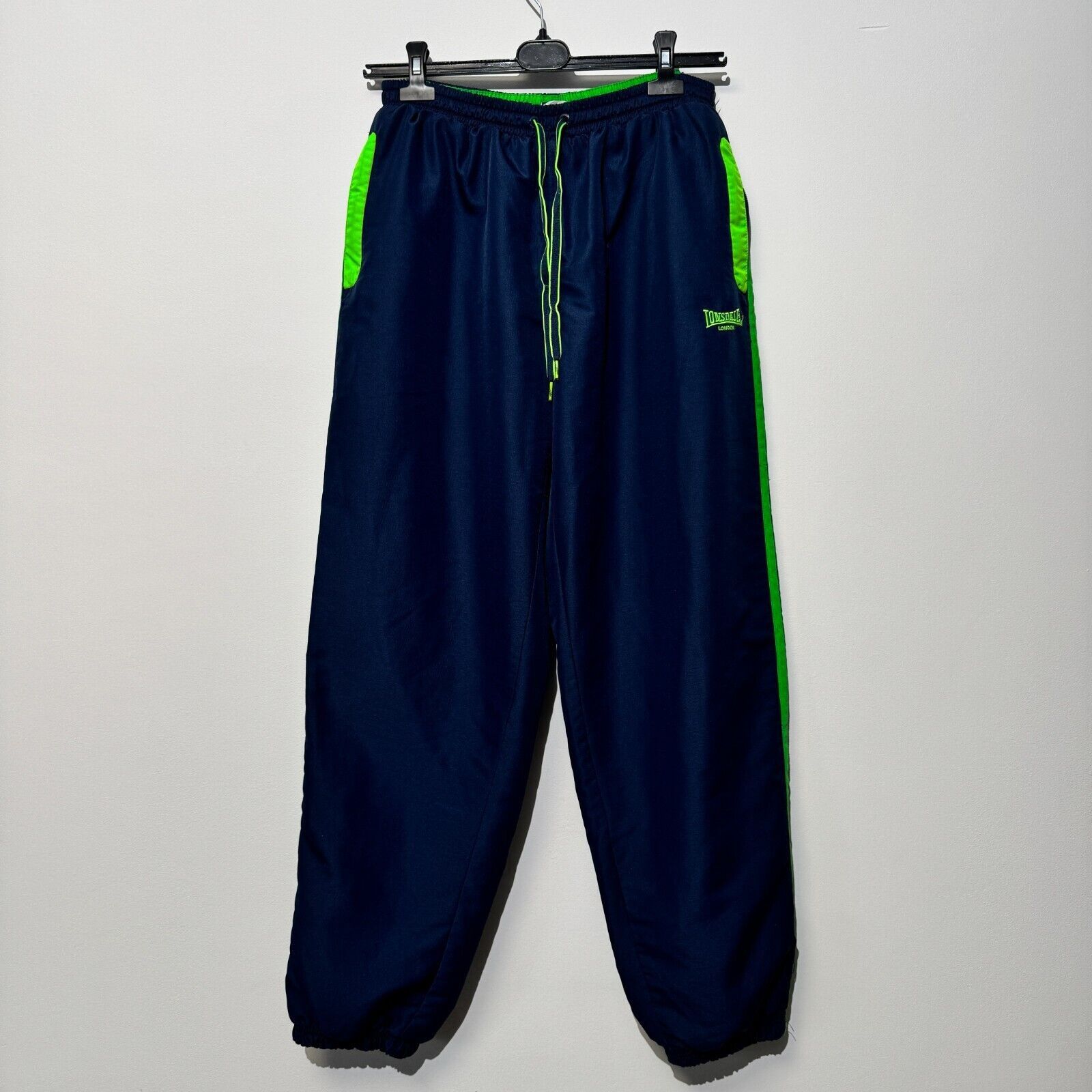 Lonsdale × Vintage Vintage Lonsdale Unisex Blue Polyester Trackpants Size XL Size US 40 / EU 56 - 1 Thumbnail